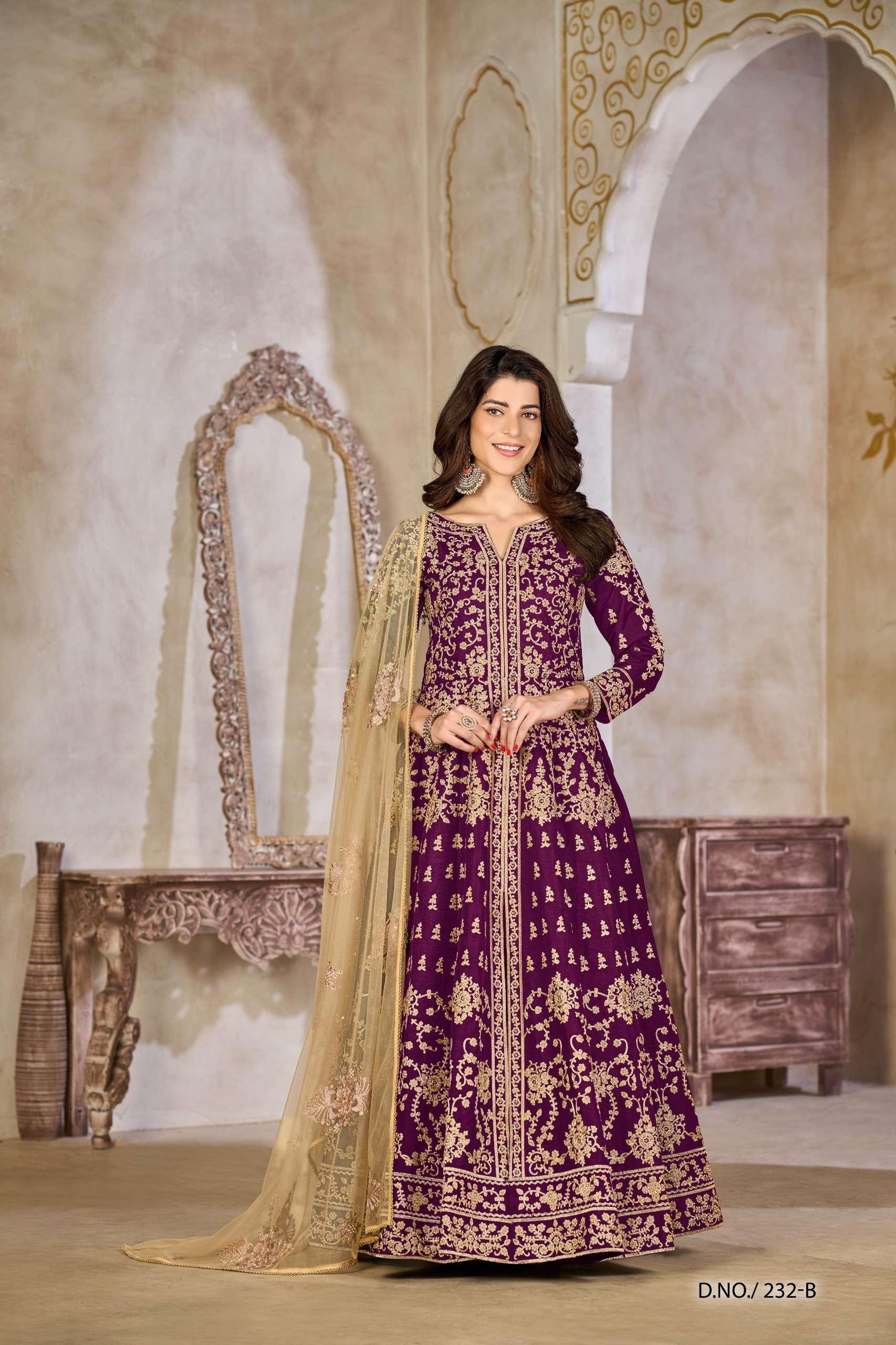 DANI CREATION AANAYA VOL 232 SILK HEAVY DESIGNER FESTIVE WEAR GOWN DRESS