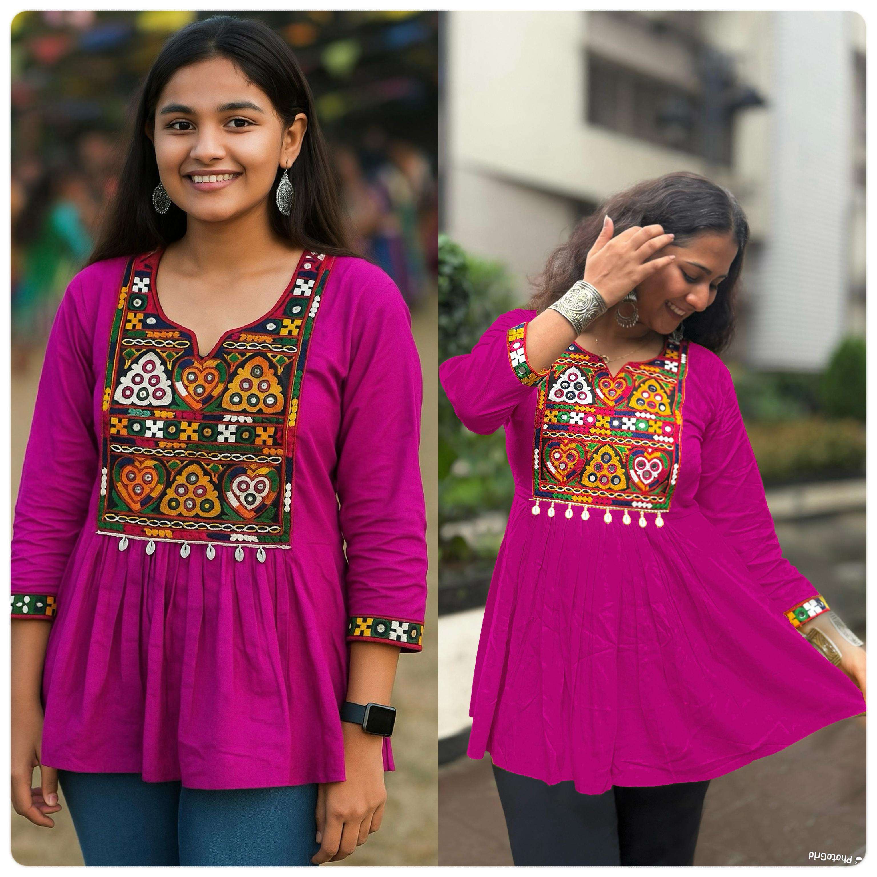 INLI AI NAVRATRI RAYON FANCY NAVRATRI WEAR LADIES TOPS