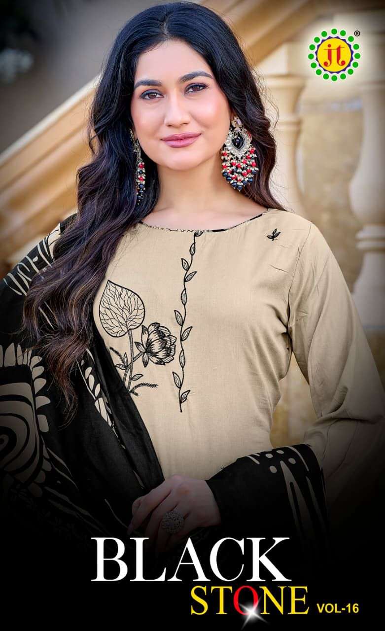 JT BLACK STONE VOL 16 RAYON SEQUENCE WORK SALWAR SUIT