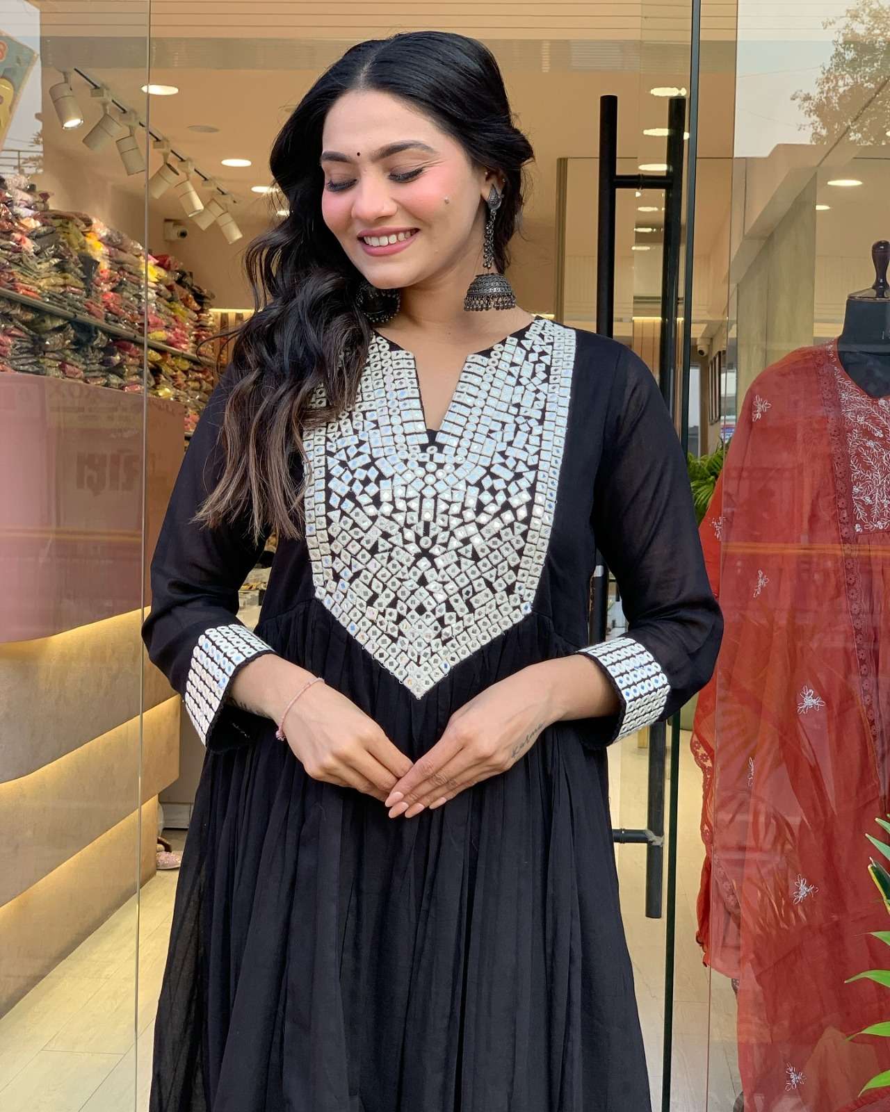 MF SWARA FANCY DESIGNER WORK READY MADE LADIES SUIT