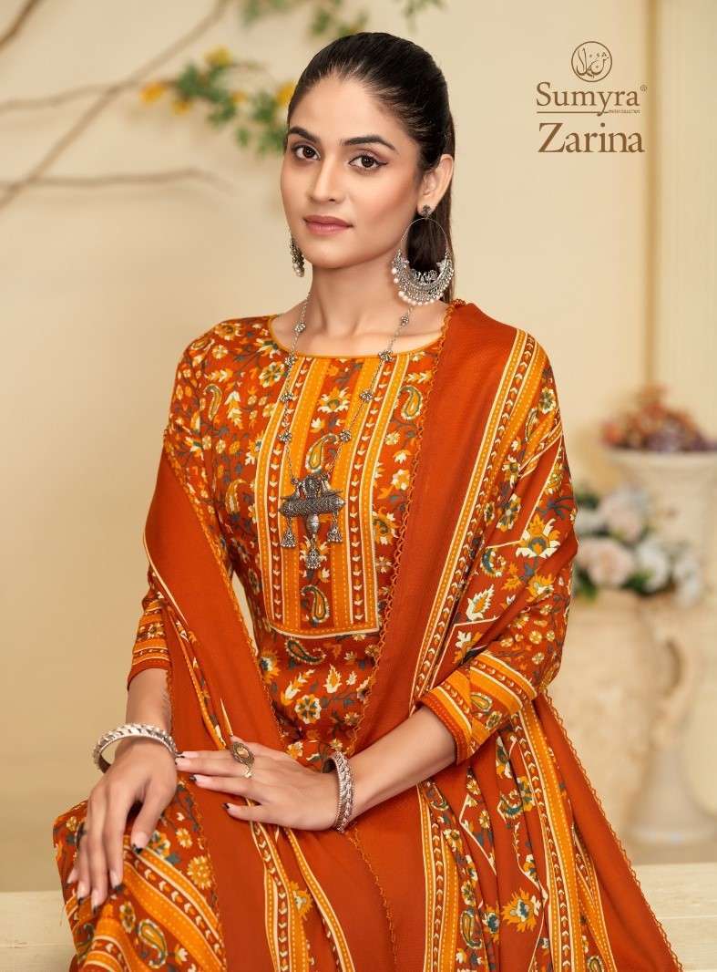 RADHIKA FASHION SUMYRA ZARINA PASHMINA FANCY WORK LADIES SUIT