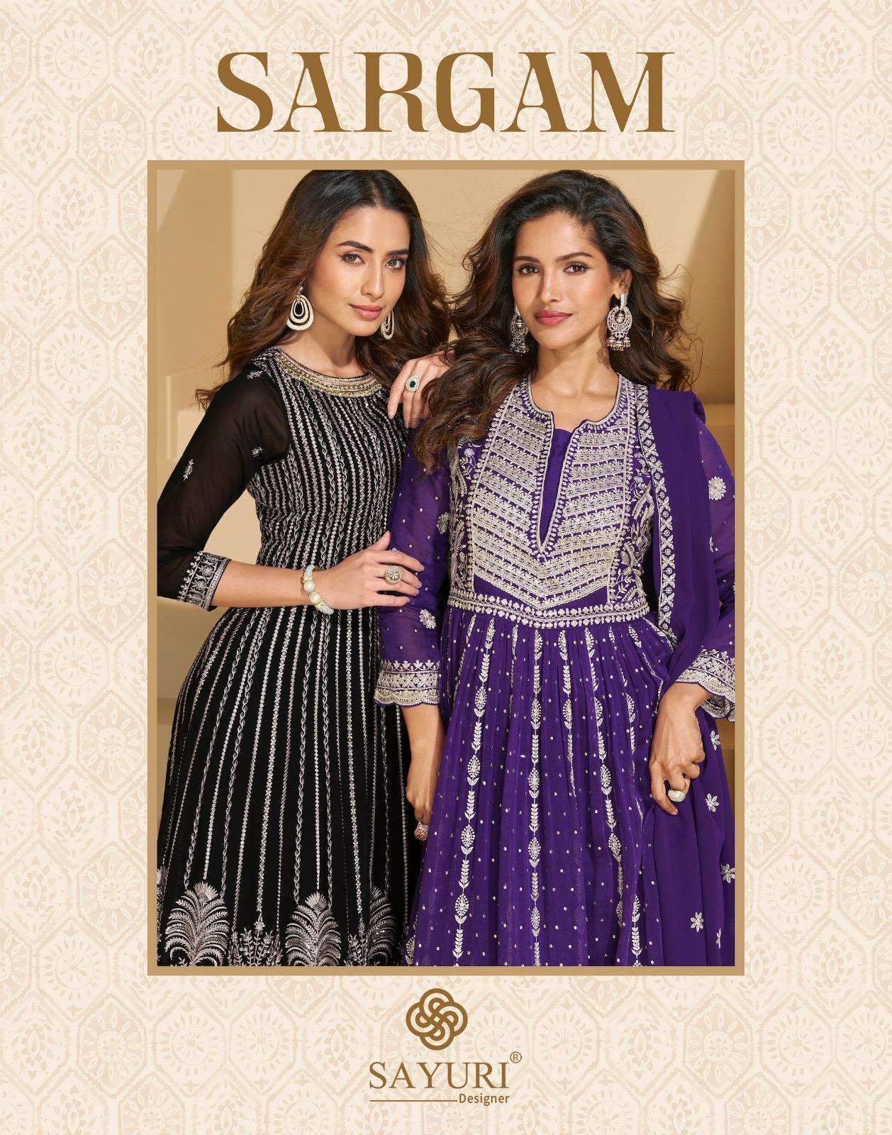SAYURI DESIGNER SARGAM GEORGETTE HEAVY DESIGNER PARTY WEAR LADIES SUIT