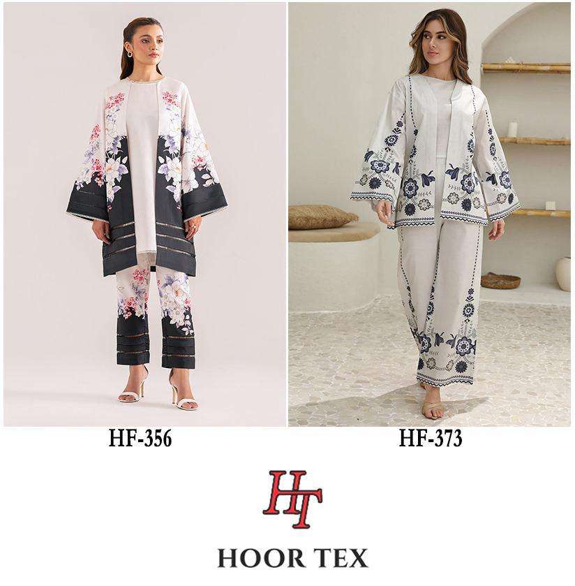 HOOR TEX DESIGN NO - 356-373 RAYON SATIN PRINTED READYMADE CO-ORD SET