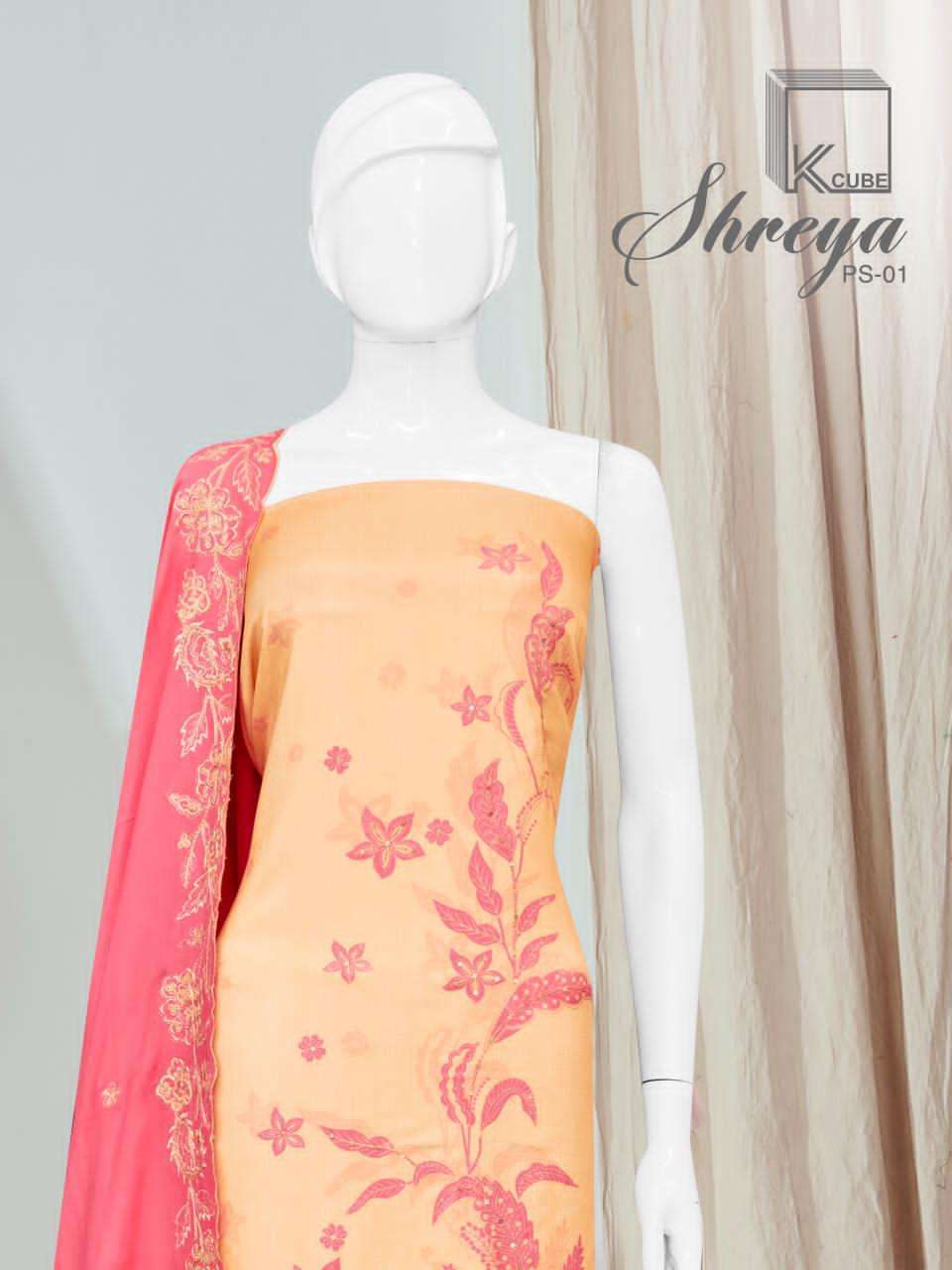 K CUBE SHREYA PASHMINA FANCY WORKS WINTER WEAR SUIT