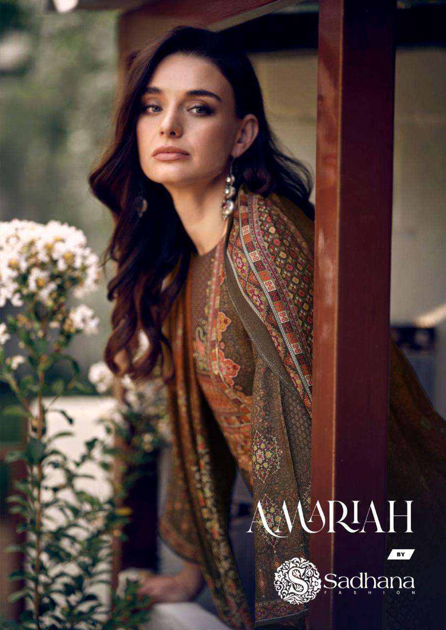 SADHANA FASHION AMARIAH PASHMINA DIGITAL PRINT WITH FANCY WORK SUIT