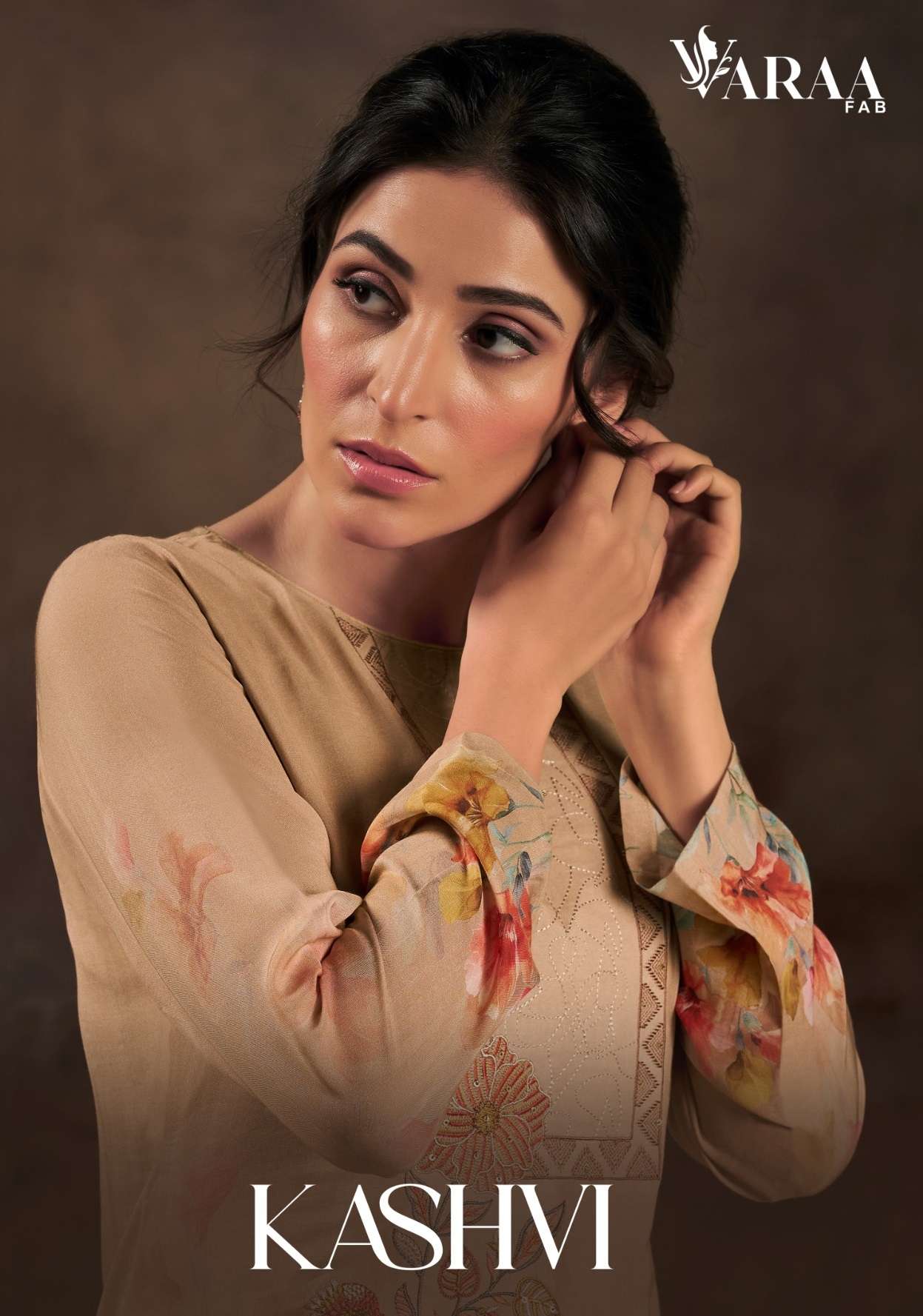 VAARA FAB KASHVI MUSLIN DIGITAL PRINT WITH FANCY EMBROIDERY WORK SUIT