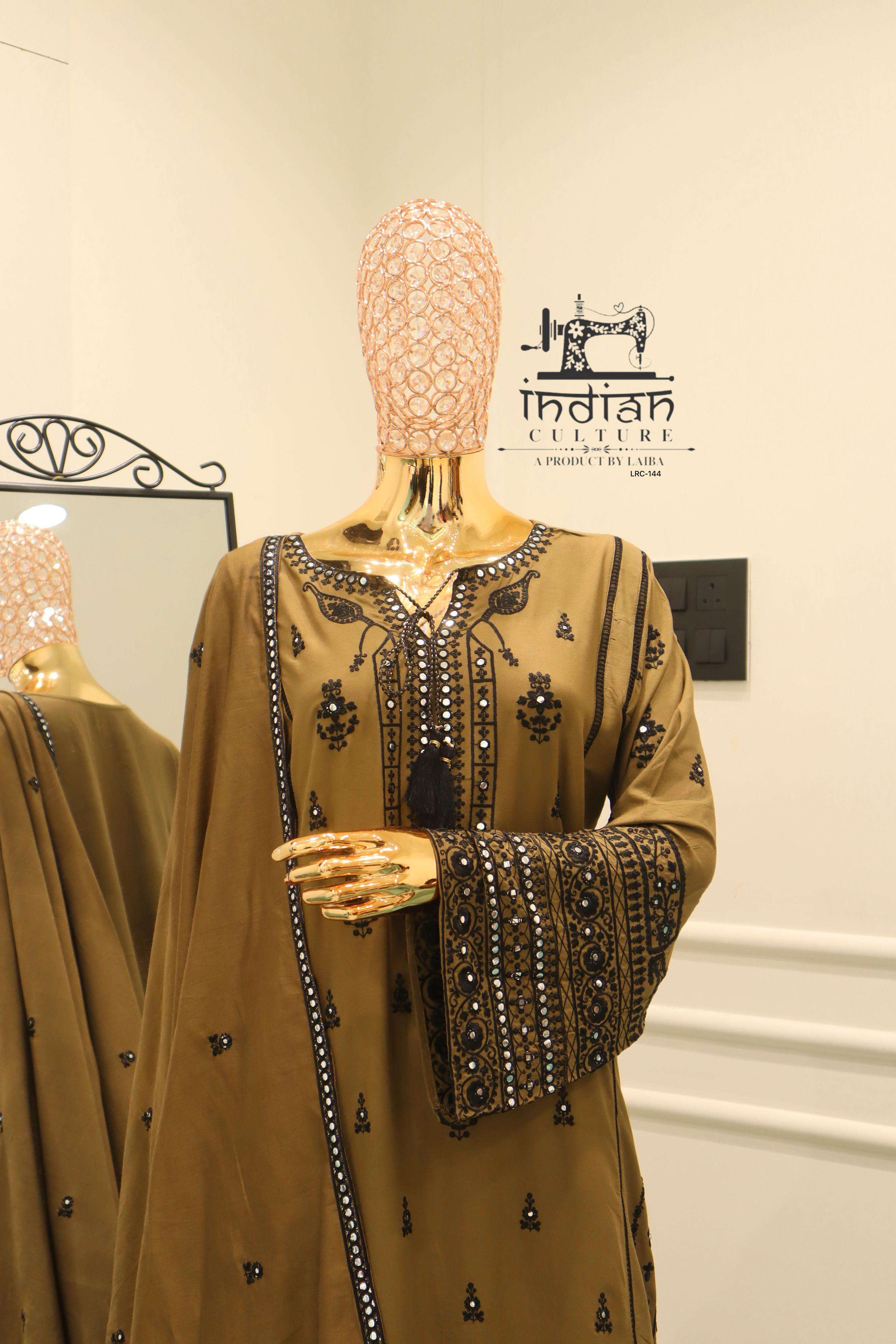 INDIAN CULTURE LRC 144 LAWN COTTON DESIGNER READY MADE PAKISTANI SUIT