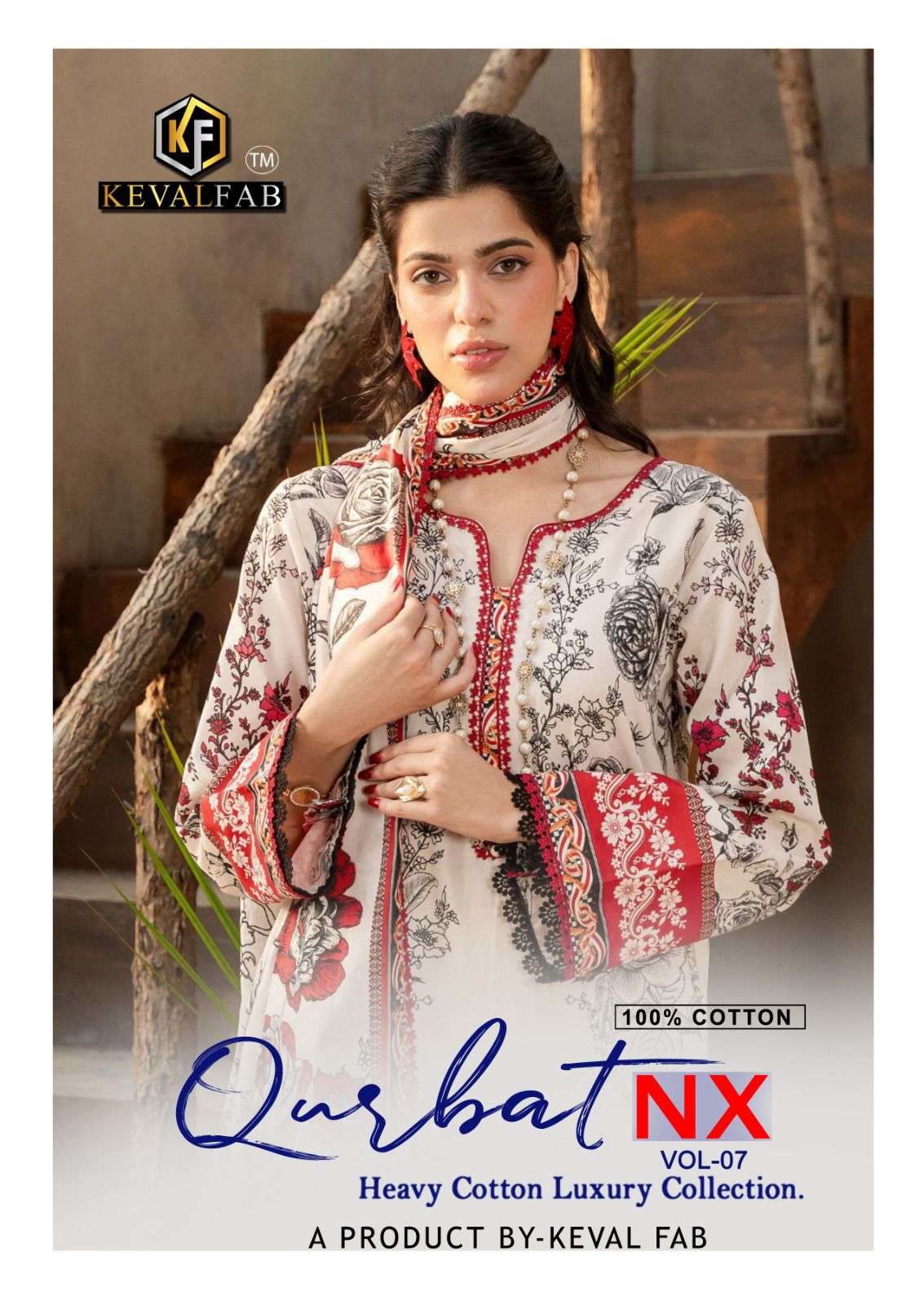 KEVAL FAB QURBAT NX VOL 8 COTTON DIGITAL PRINT SALWAR SUITS