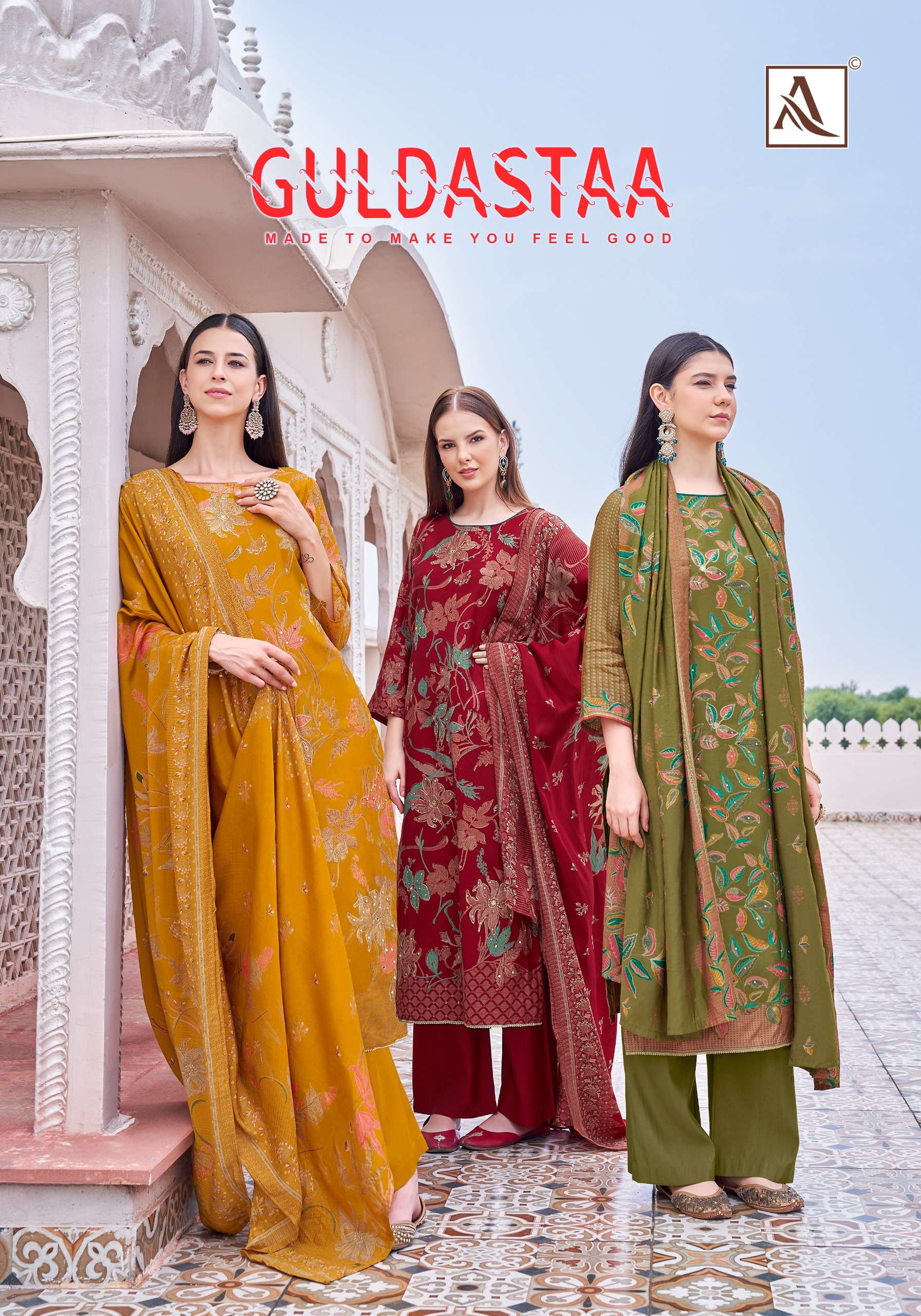 ALOK SUITS GULDASTA MODAL FABRIC FANCY DESIGNER WORK SUIT