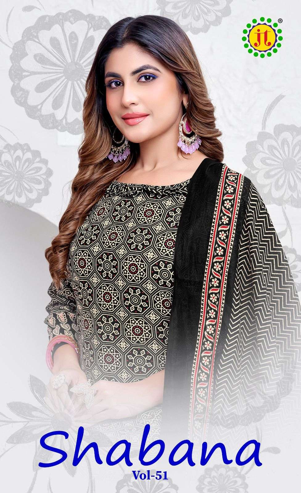 JT SHABANA VOL 51 COTTON PRINT SALWAR SUIT