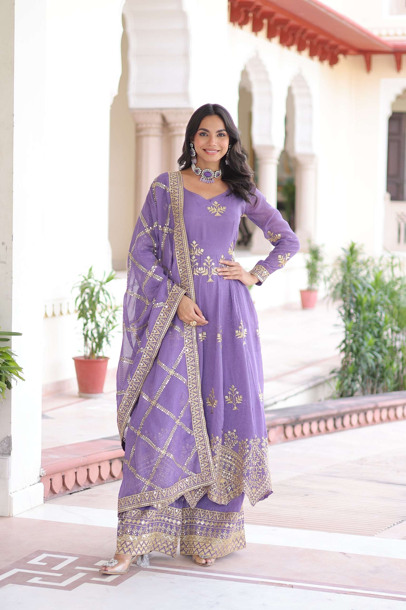 KA 1212 SILK DESIGNER READY MADE PARTY WEAR GOWN DRESS