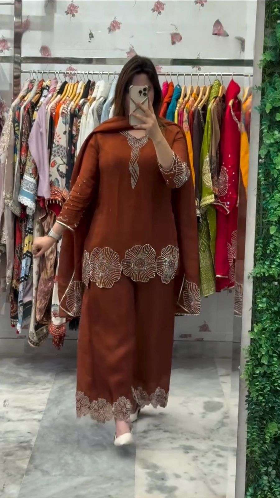 LG 2048 SILK DESIGNER WORK FESTIVE WEAR LADIES TOP SHARARA AND DUPATTA 