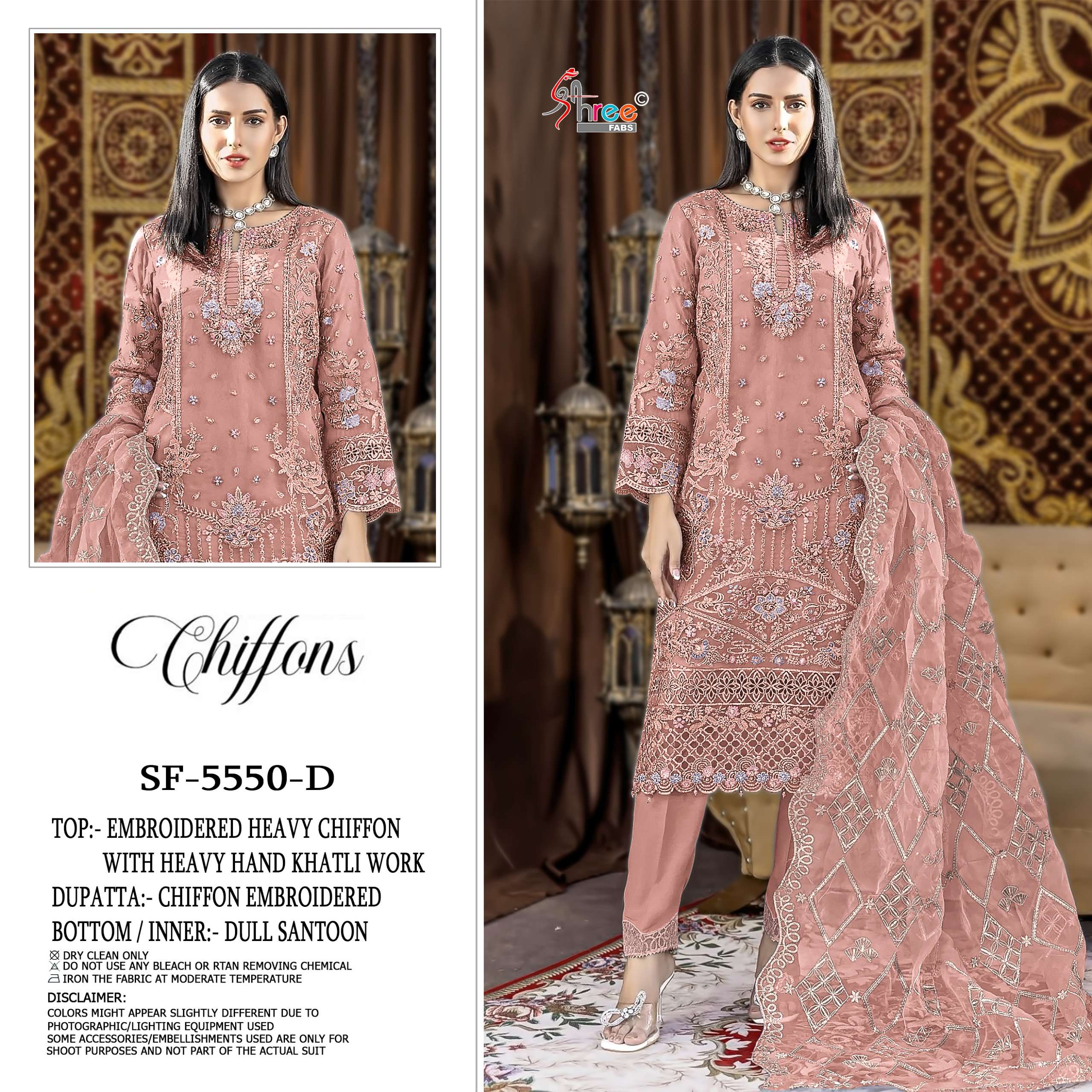 SHREE FABS SF 5550 HEAVY EMBROIDERY DESIGNER WEDDING WEAR PAKISTANI SUIT