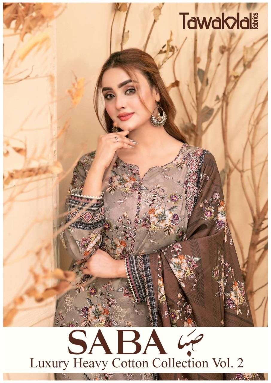 TAWAKKAL FABRICS SABA LUXURY HEAVY COTTON COLLECTION VOL 2