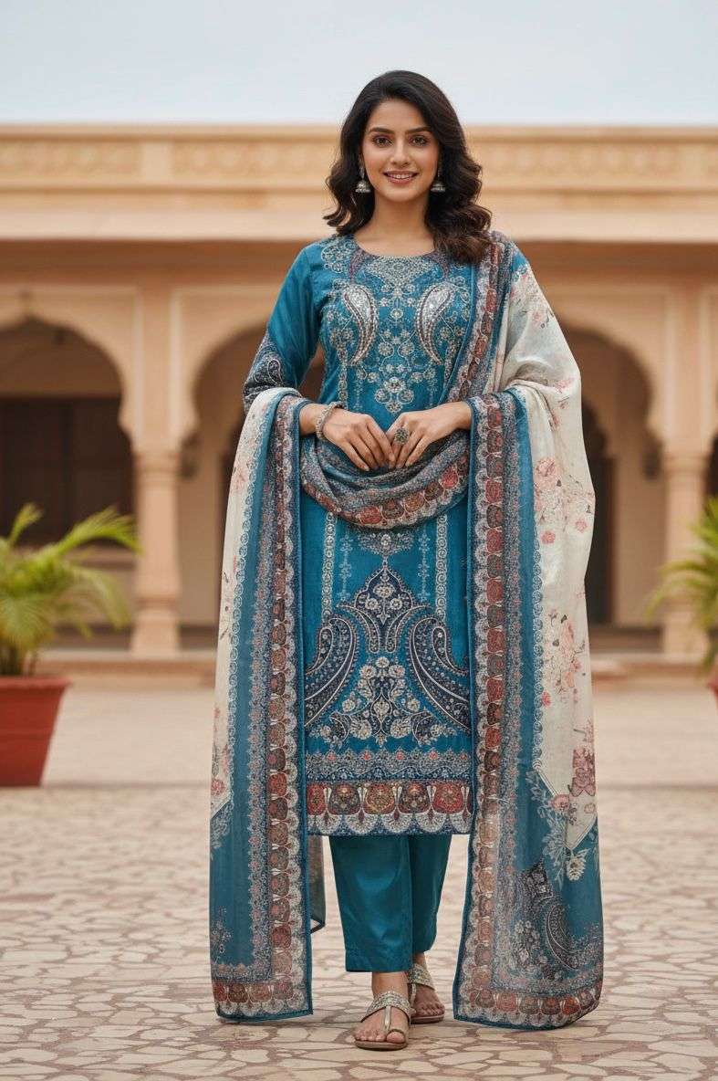 BE 438 CHINON DESIGNER FANCY DESIGNER WORK READY MADE LADIES SUIT