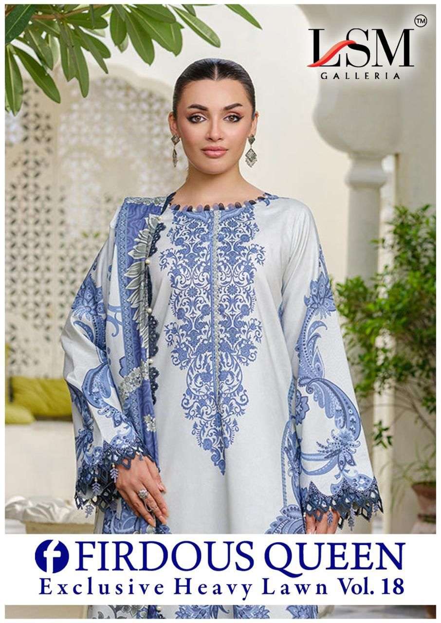 LSM GALLERIA PARIAN DREAM VOL 18 NEW DESIGNS LAWN COTTON DIGITAL PRINTS SUIT