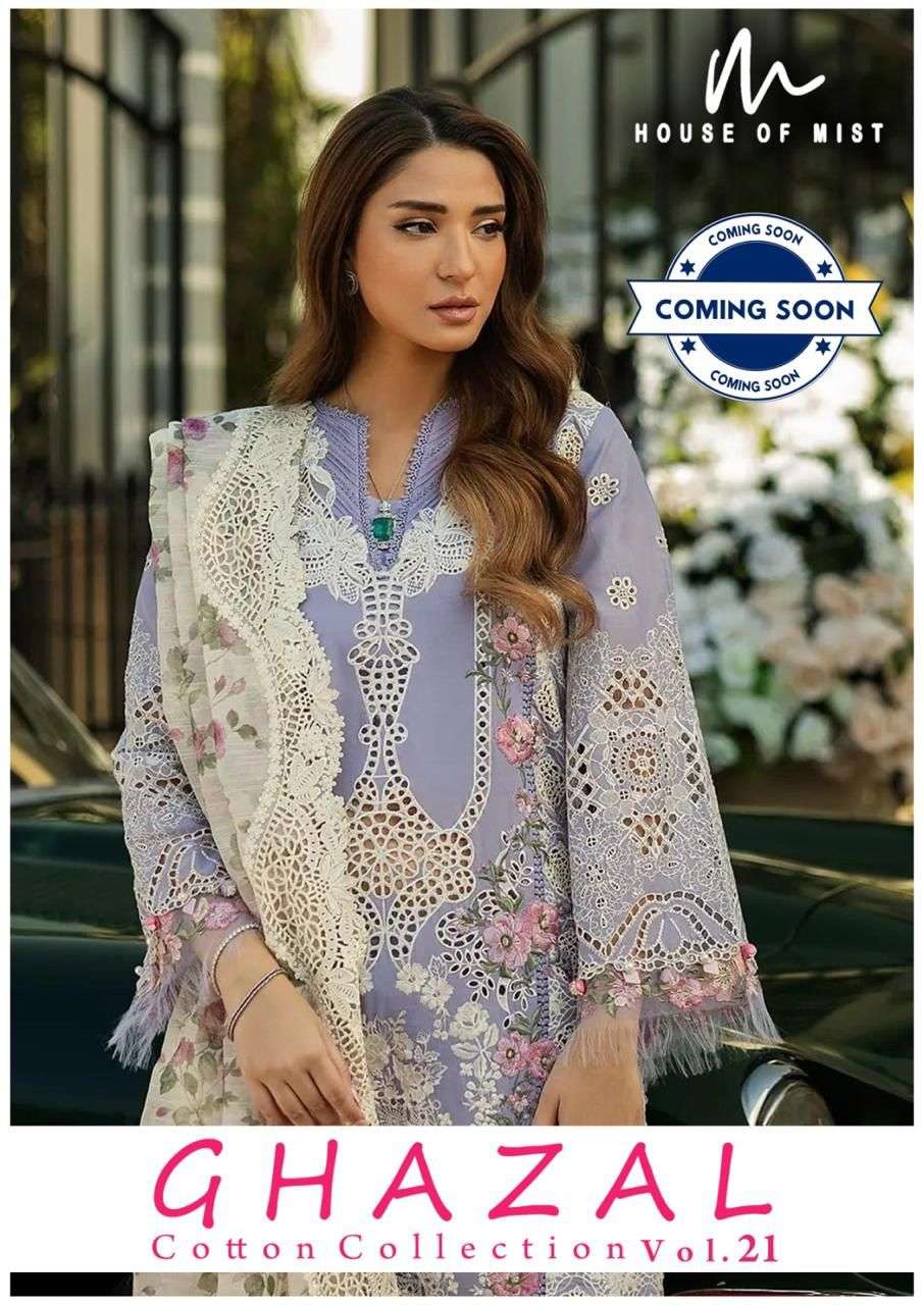HOUSE OF MIST GHAZAL COTTON READY MADE COLLECTION VOL 21 
