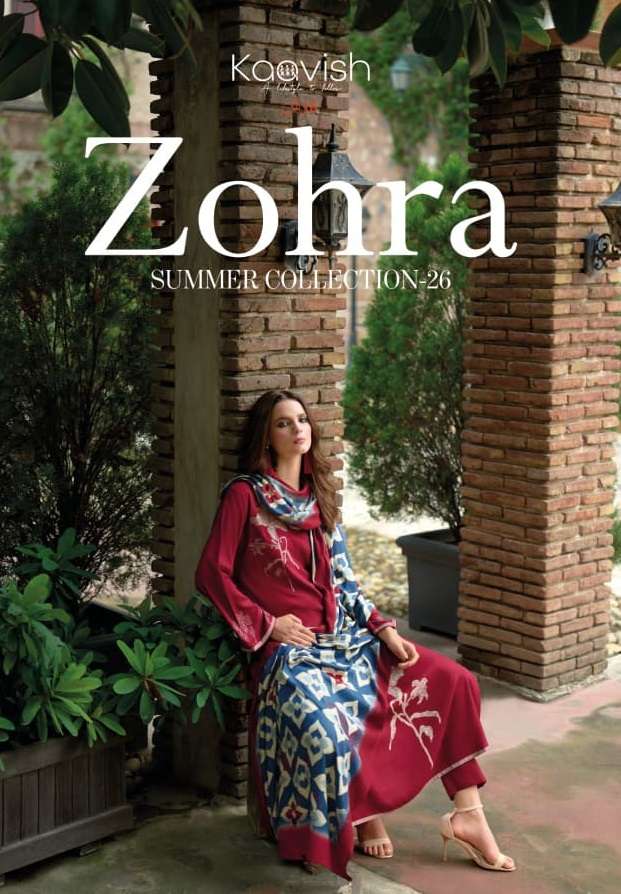 KAAVISH ZOHRA JAM COTTON DIGITAL PRINT WITH FANCY EMBROIDERY WORK SUIT