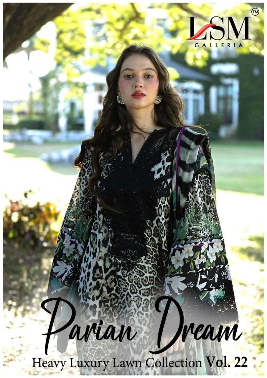 PARIAN DREAM HEAVY LUXURY LAWN COLLECTION VOL 22 COTTON DIGITAL PRINT SALWAR SUIT