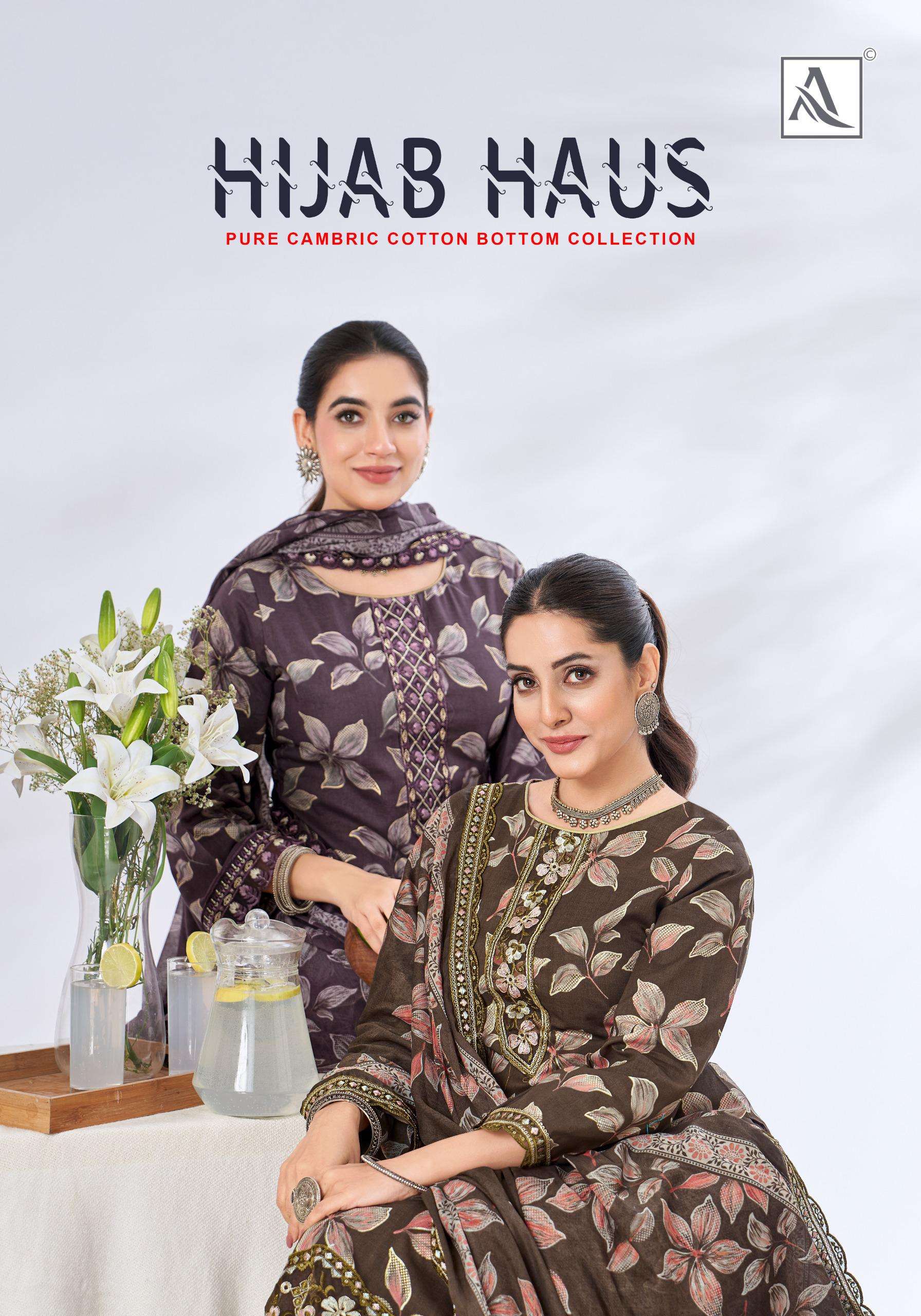 ALOK SUITS HIJAB HAUS COTTON PRINT WITH EMBROIDERY WORK SUIT
