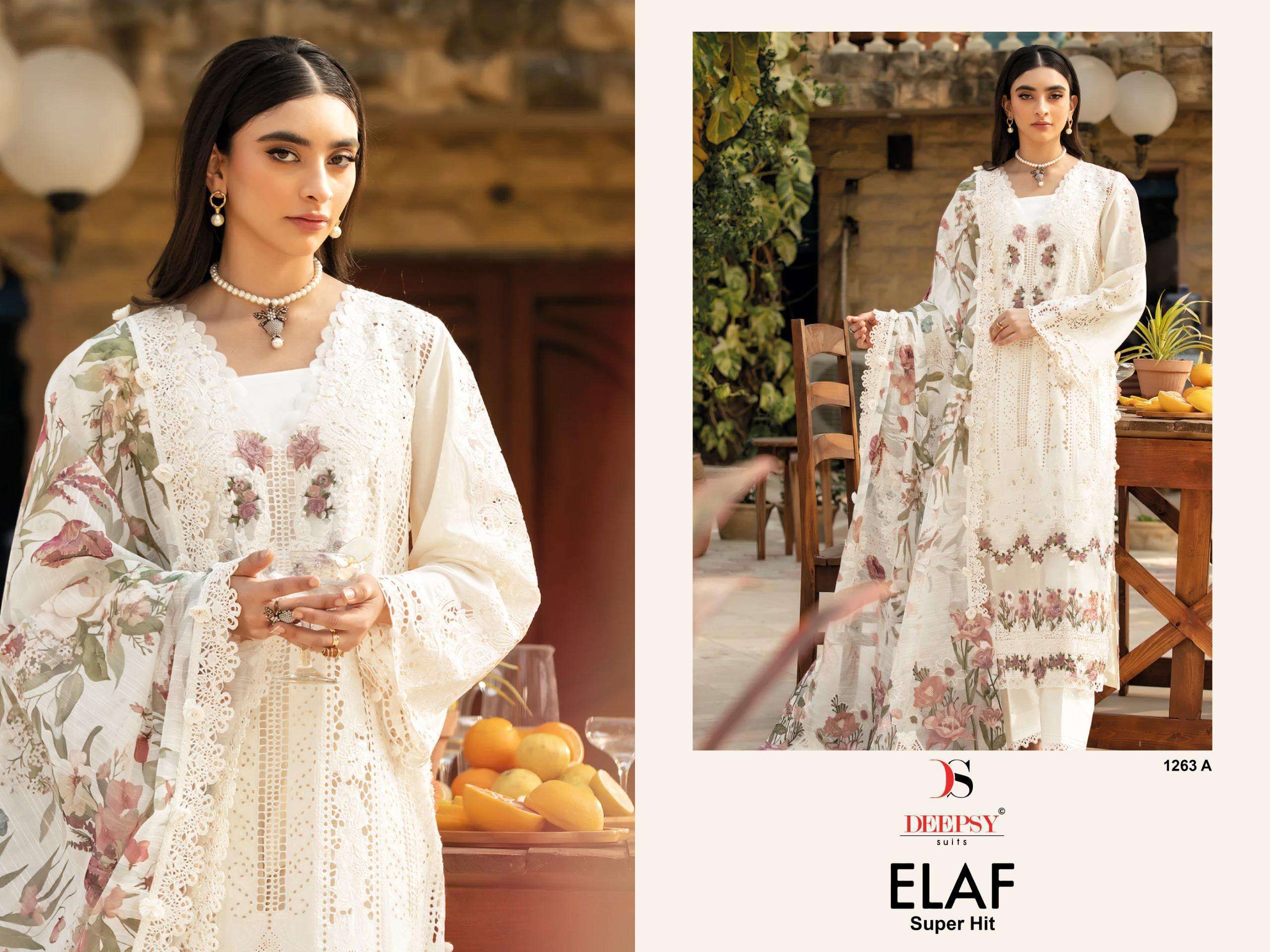DEEPSY SUITS D NO 1262 AND 1263 COTTON HEAVY EMBROIDERY DESIGNER WORK SUIT
