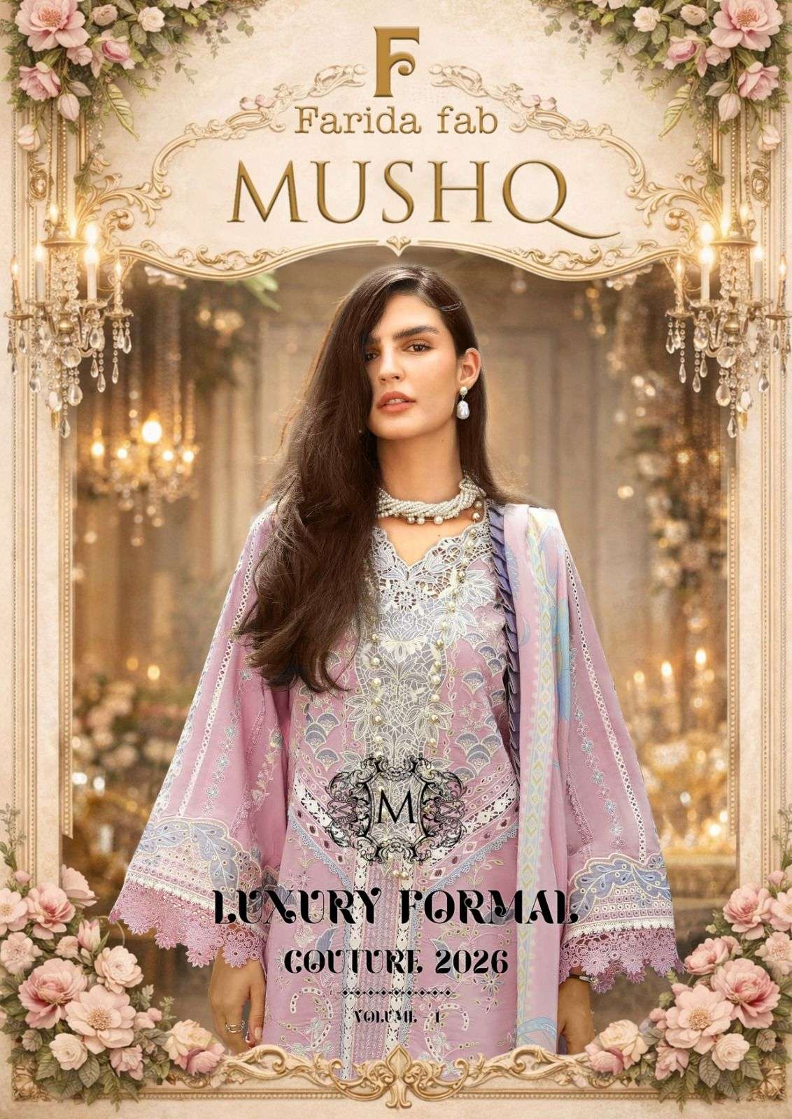 FARIDA FAB MUSHQ COTTON DIGITAL PRINTS UNSTITCH STITCH SALWAR KAMEEZ 