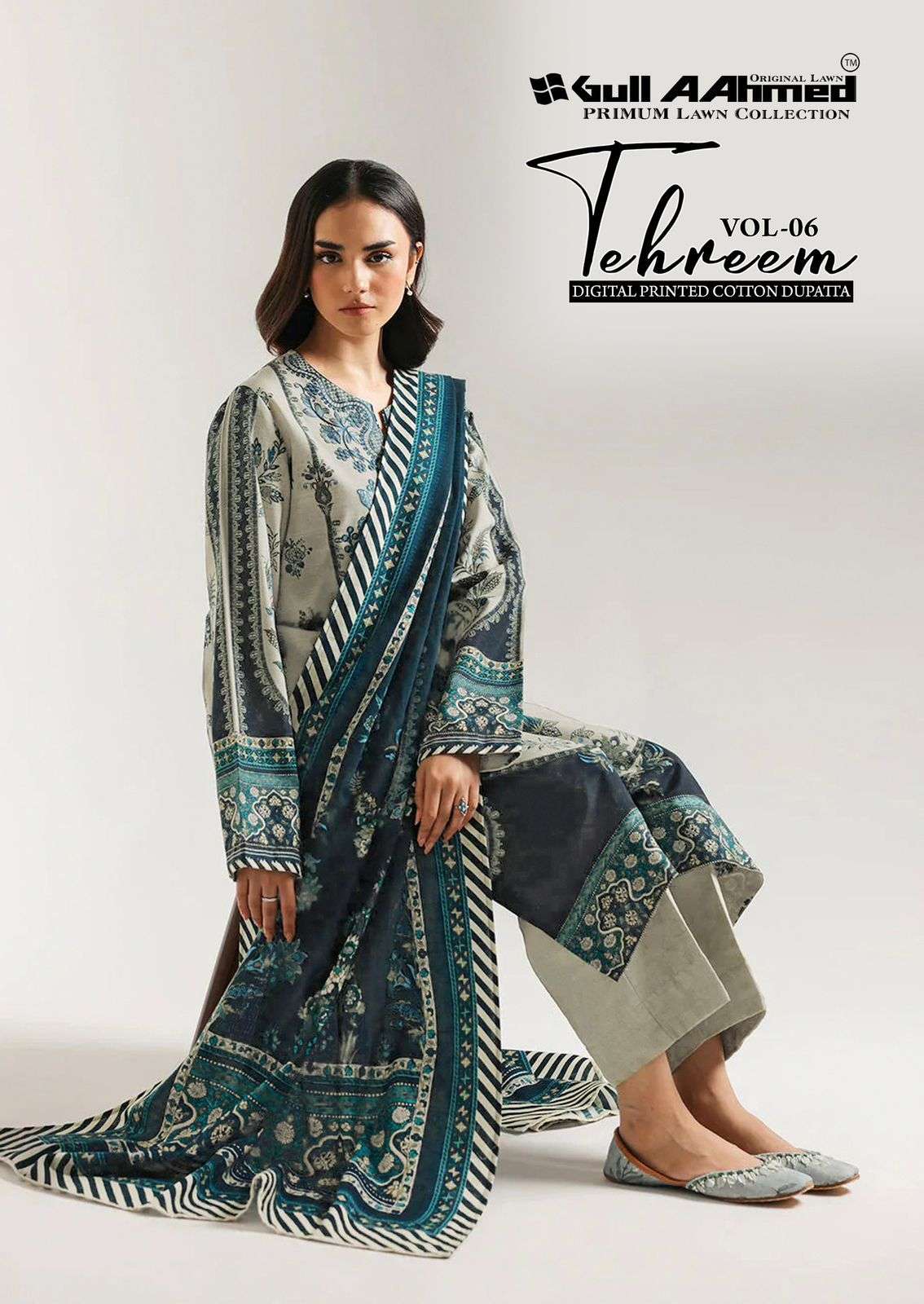 GULL AAHMED TEHREEM VOL 6 COTTON DIGITAL PRINT SALWAR SUIT