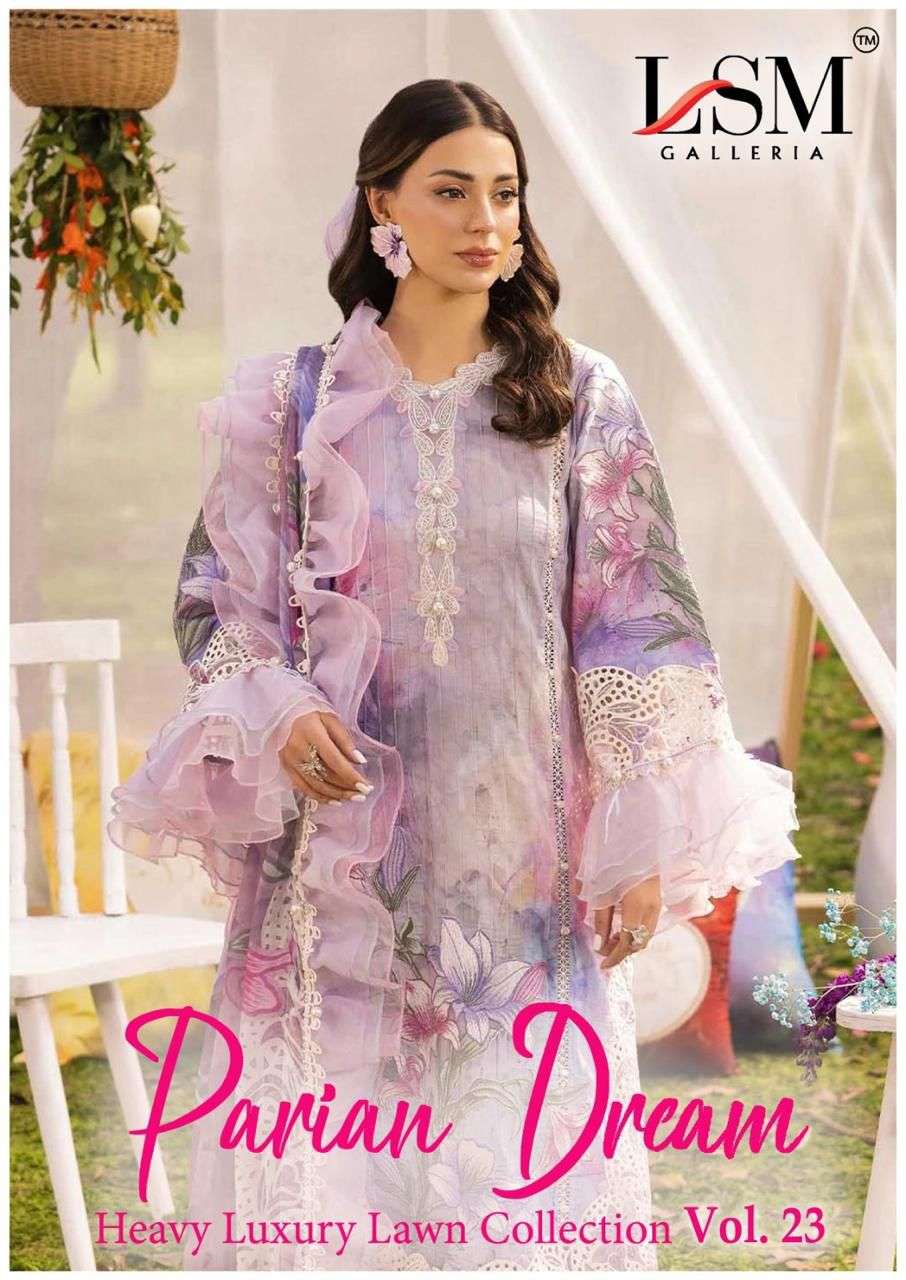 LSM GALLERIA PARIAN DREAM HEAVY LUXURY LAWN COLLECTION VOL 23 DIGITAL PRINT SALWAR SUIT