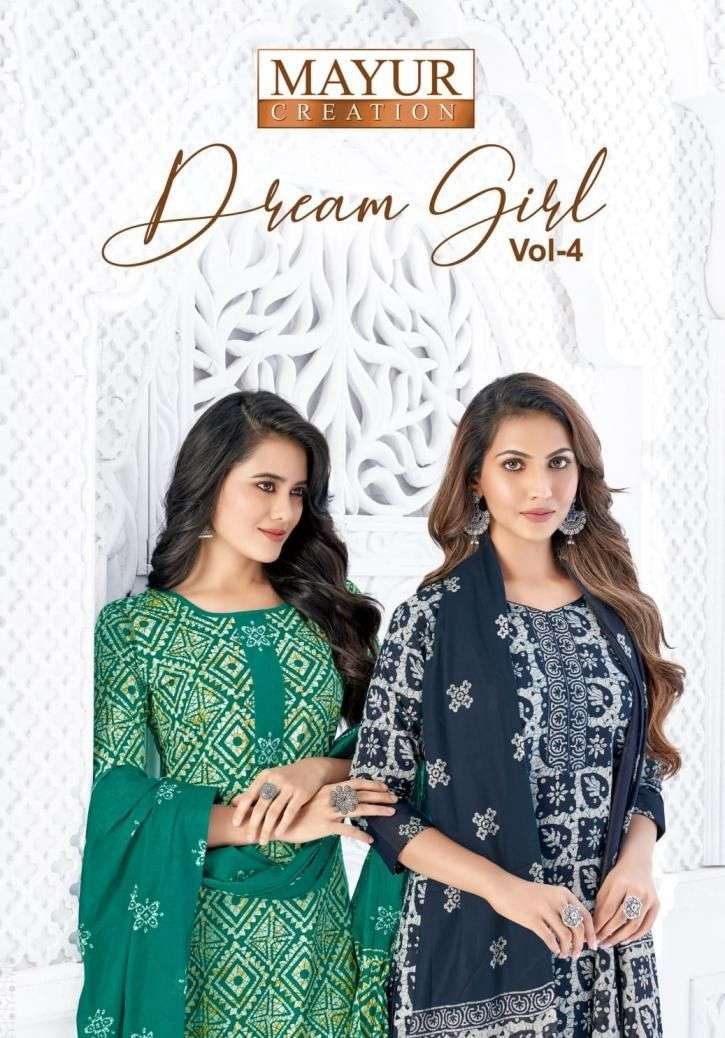 MAYUR CREATION DREAM GIRL VOL 4 COTTON PRINTED LADIES READY MADE SUIT