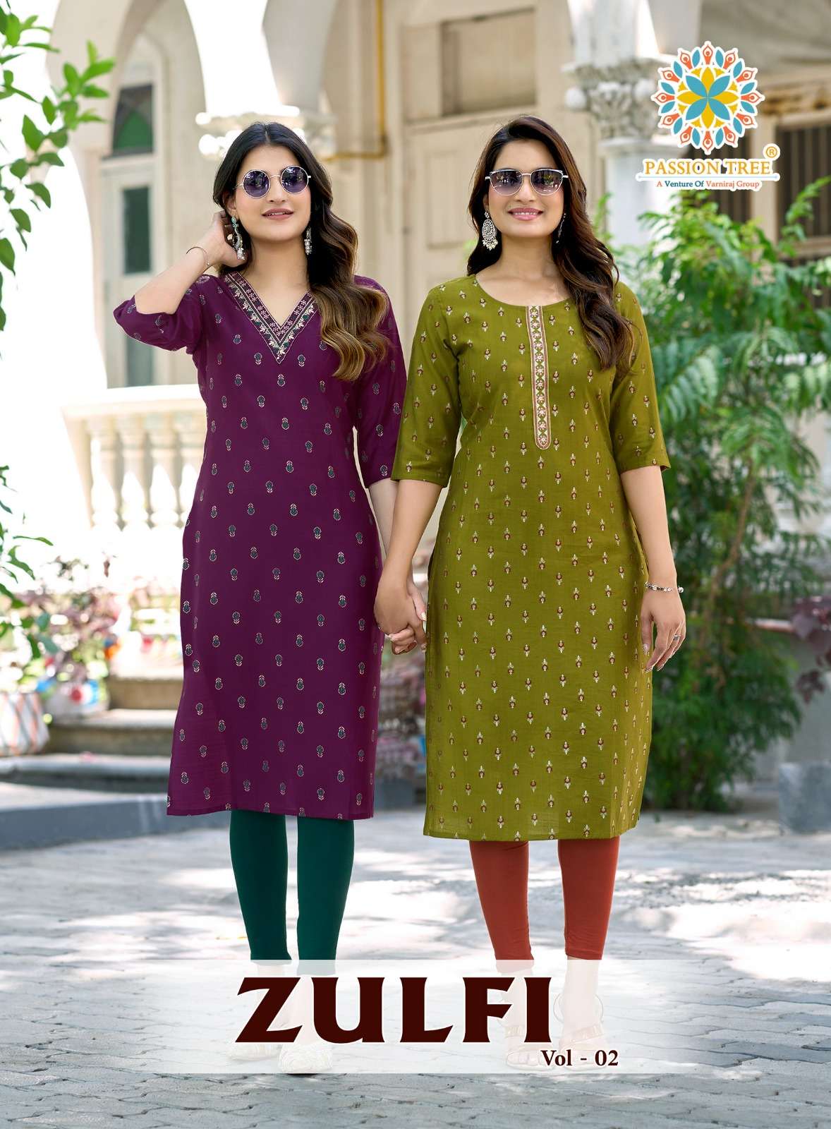 PASSION TREE ZULFI VOL 2 FANCY WEAR LADIES STRAIGHT KURTI