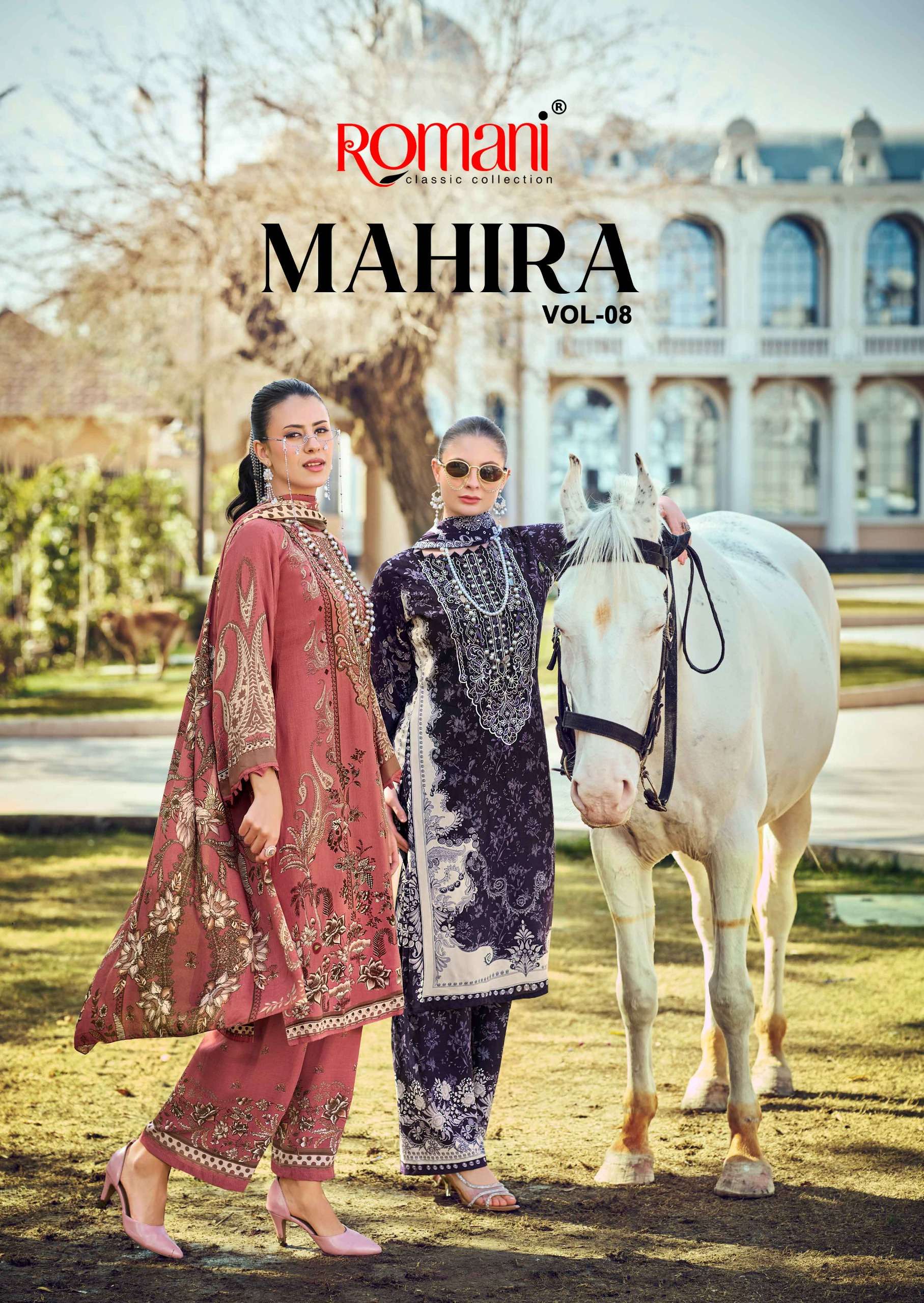 ROMANI MAHIRA VOL 8 COTTON DIGITAL PRINTS WITH FANCY WORK SUIT