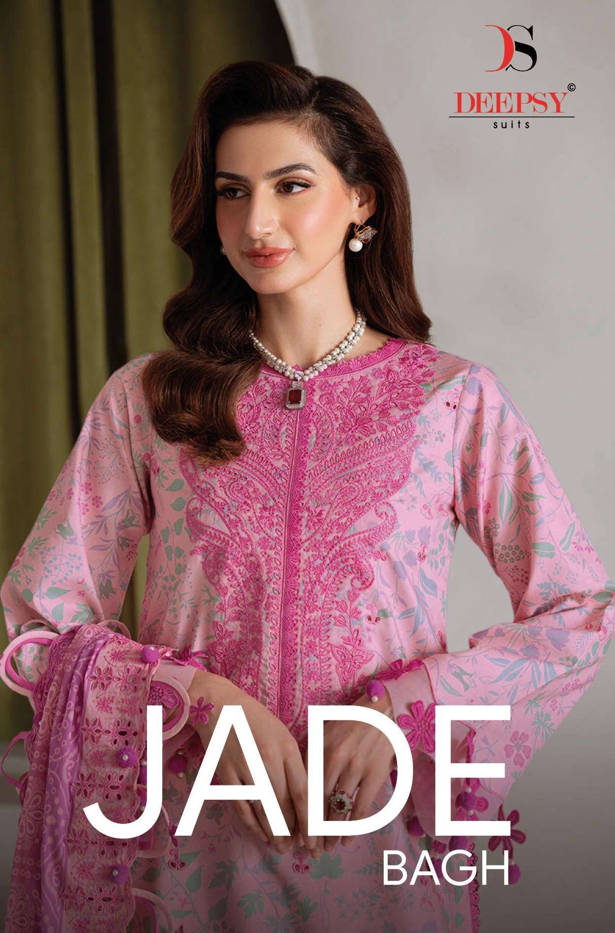 DEEPSY SUITS JADE BAGH COTTON HEAVY PATCH EMBROIDERY WORK SALWAR KAMEEZ 