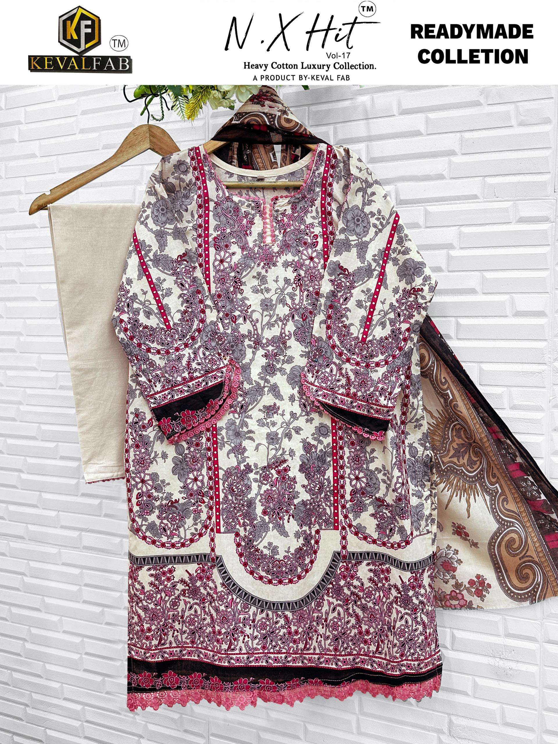 KEVAL FAB NX HIT COTTON LUXURY READY MADE COLLECTION VOL 17 READY MADE COLLECTION 