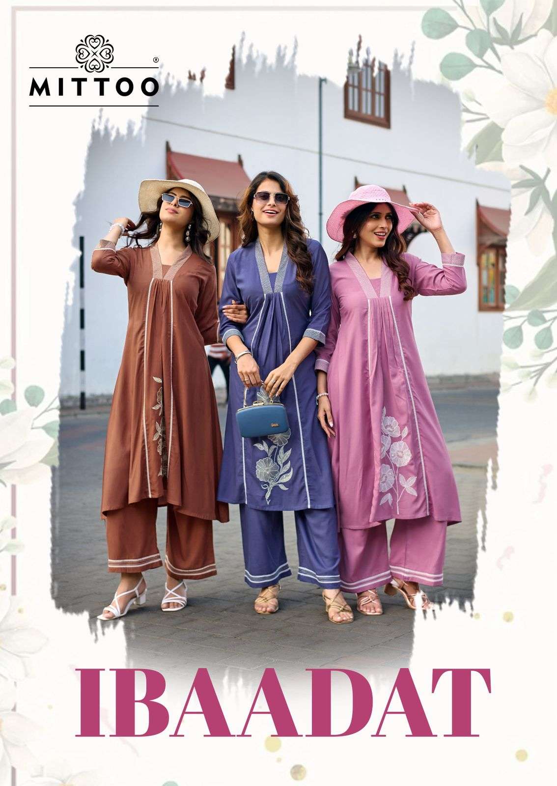 MITTOO IBAADAT RAYON FANCY PREETY LOOKS SUMMER WEAR LADIES KURTI WITH BOTTOM PAIR 