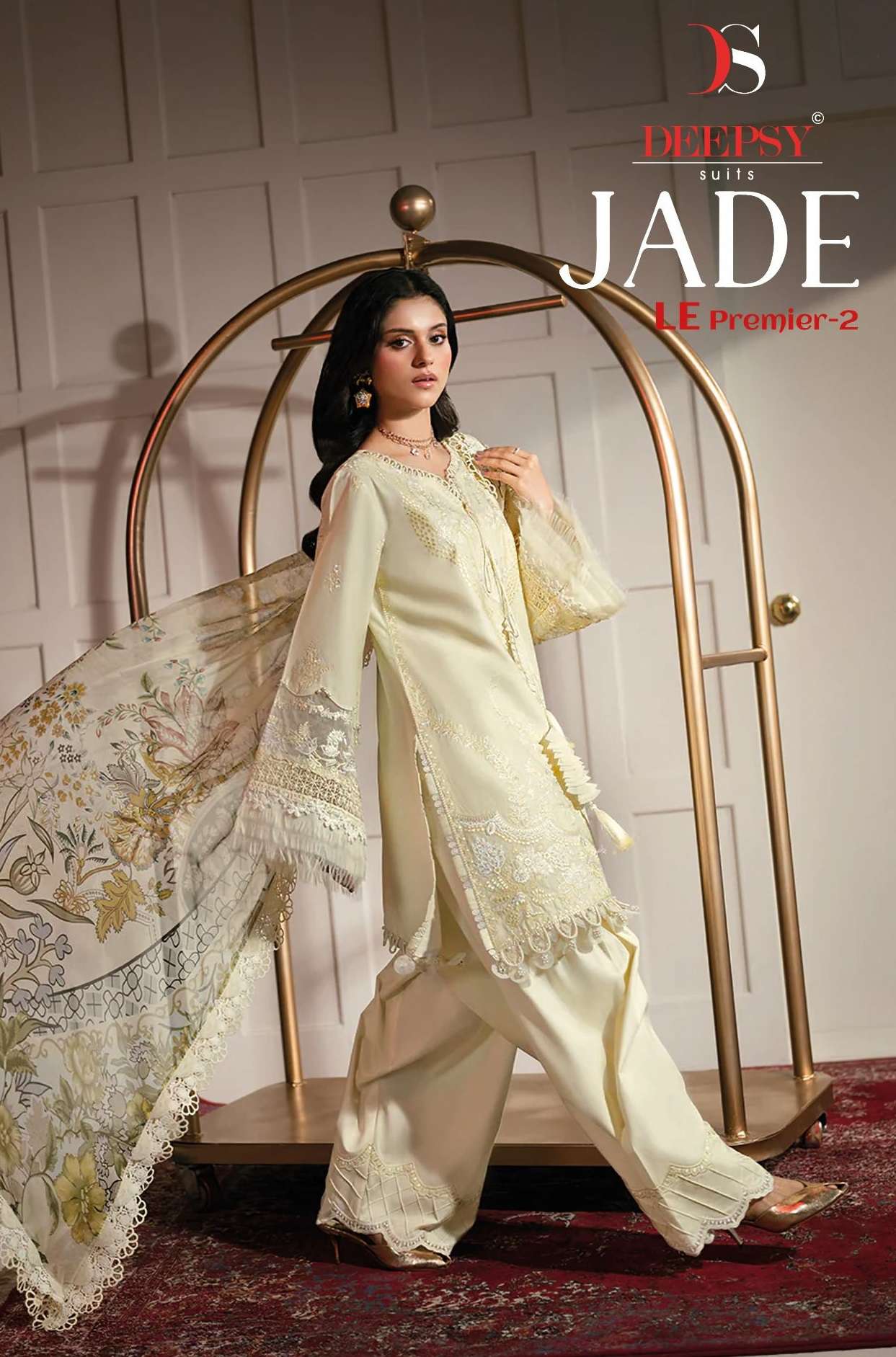 DEEPSY SUITS JADE LE PREMIER VOL 2 COTTON HEAVY PATCH EMBROIDERY WORK SALWAR KAMEEZ 