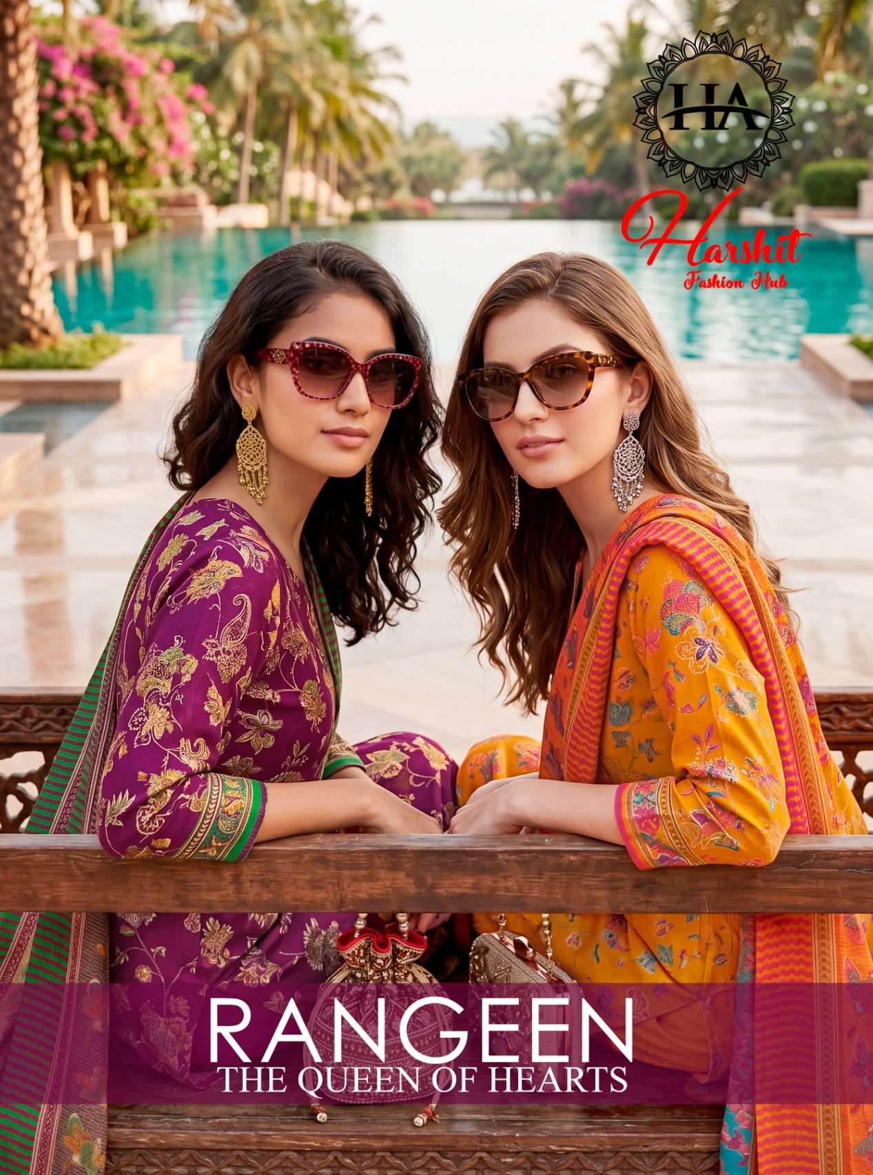 HARSHIT FASHION HUB RANGEEN JAM COTTON PRINTED SALWAR SUIT