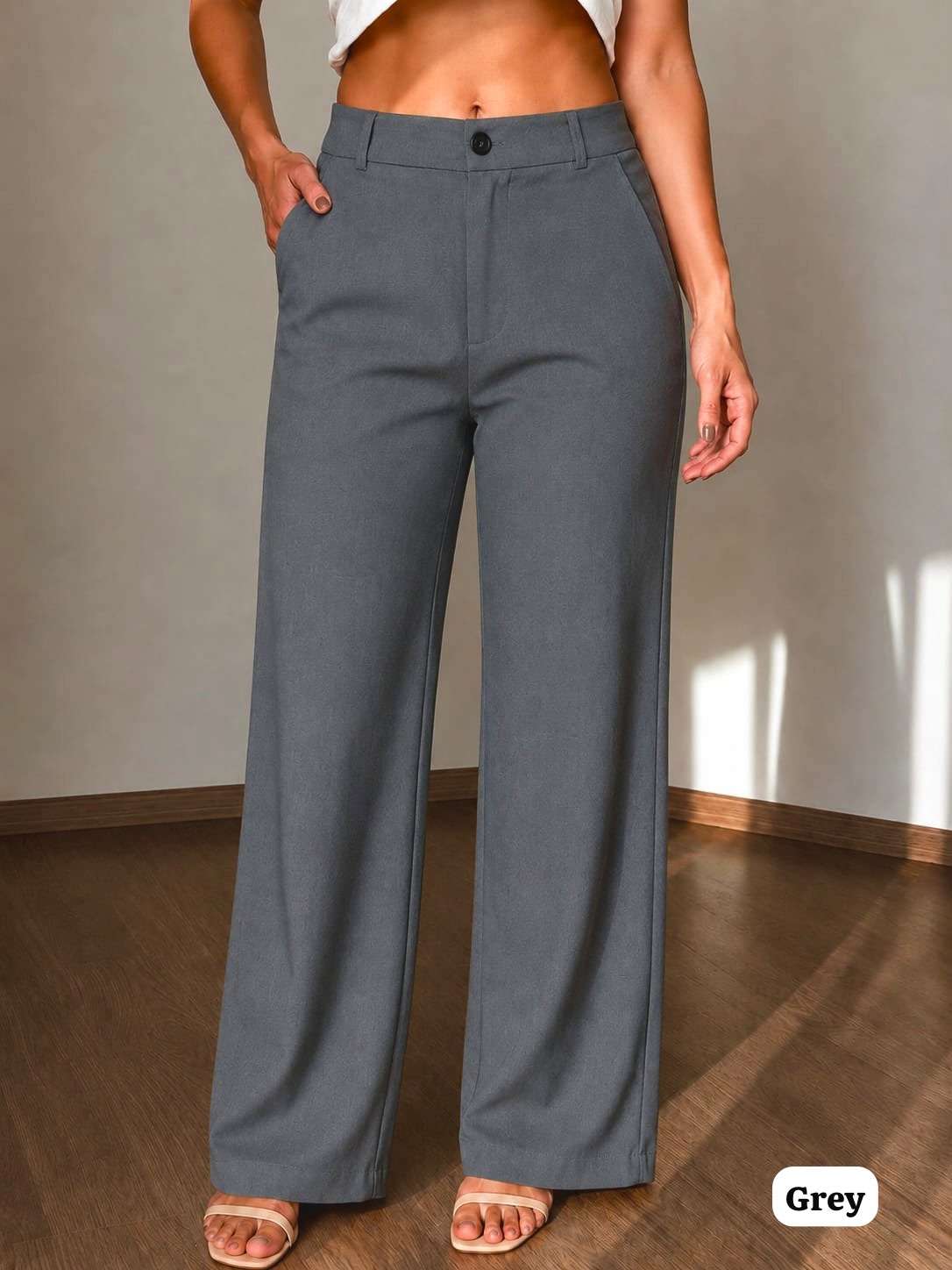 INLI THE KOREAN STYLE PANTS IMPORTED FABRIC FANCY LADIES BOTTOM WEAR COLLECTION 