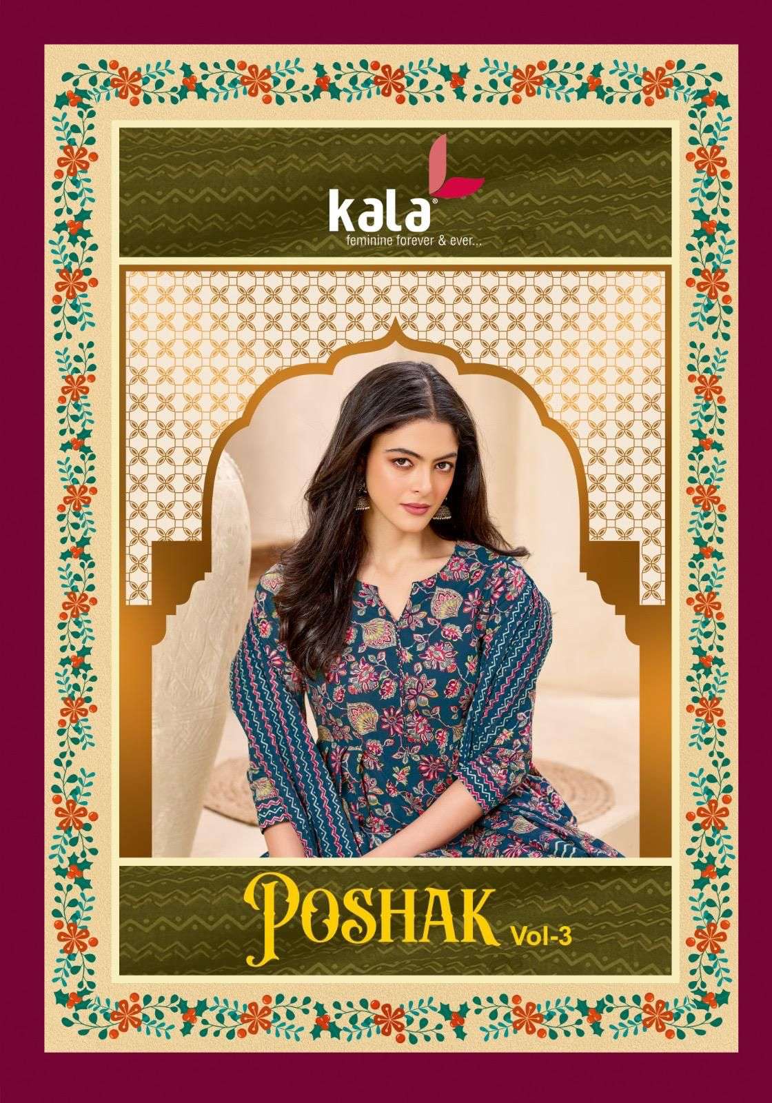 KALA FASHION POSHAK VOL 3 COTTON PRINTED SALWAR SUIT