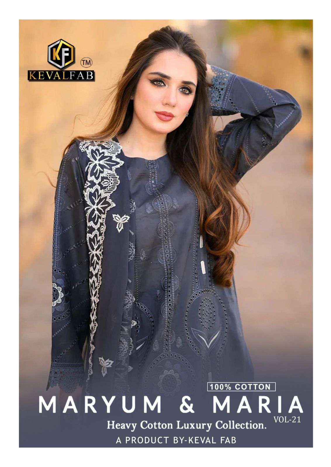 KEVAL FAB MARYUM & MARIA VOL 21 COTTON DIGITAL PRINTS SALWAR SUIT