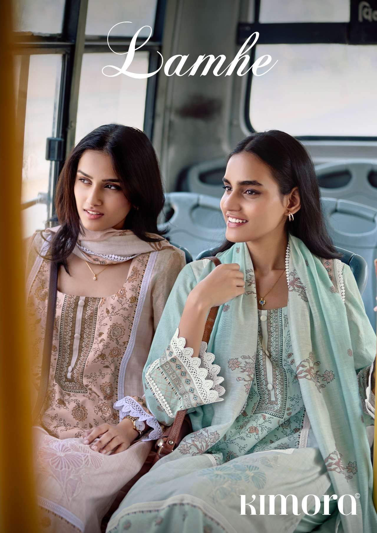 KIMORA SUIT LAMHE VOL 84 LAWN COTTON DIGITAL PRINT WITH DESIGNER WORK SUIT