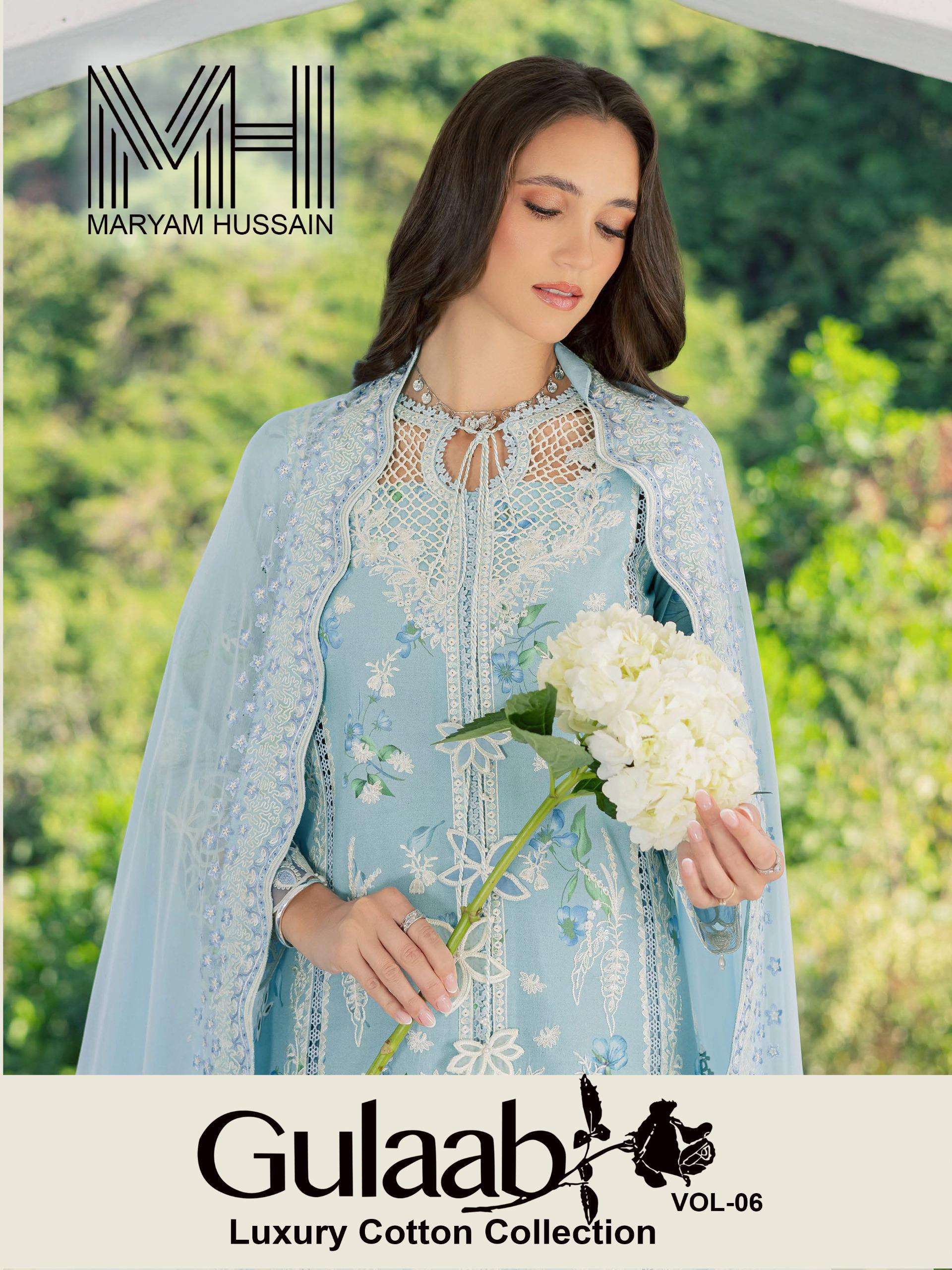 MARYAM HUSSAIN GULAAB VOL 6 COTTON DIGITAL KARACHI STYLE PRINT SALWAR SUIT