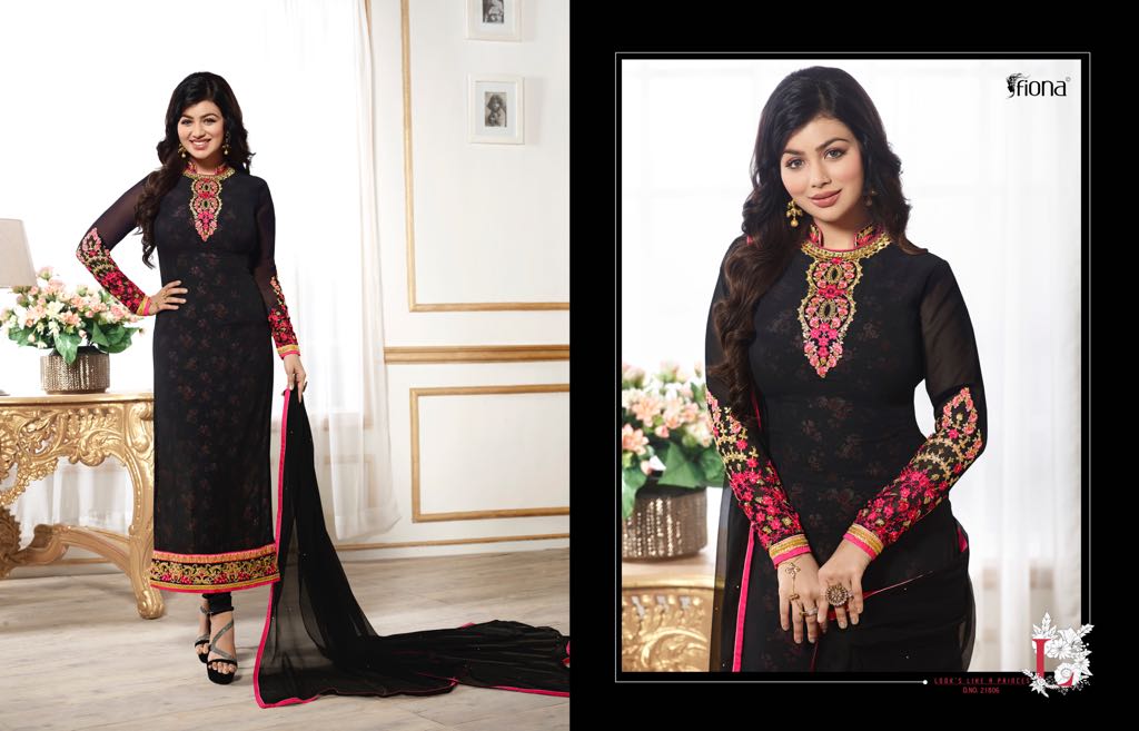 Ayesha Takia Vol 22 Traditional Wear Faux Georgette Fabric Salwar Suits At Wholesale Rate