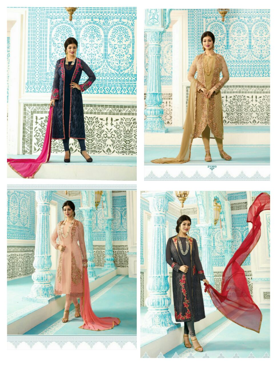 Ayesha Vol 19 Fiona Wedding Wear Desginer Georgette Fabric Salwar Suits
