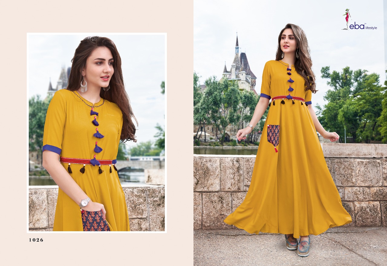Eba Vol 4 Eba Lifestyle Rayon Kurti Wholesale Price At Surat