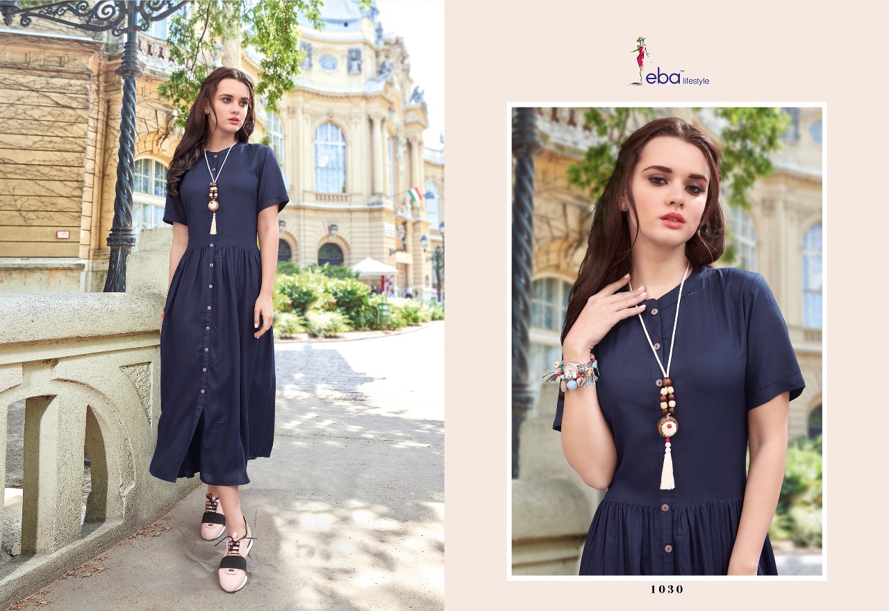 Eba Vol 4 Eba Lifestyle Rayon Kurti Wholesale Price At Surat