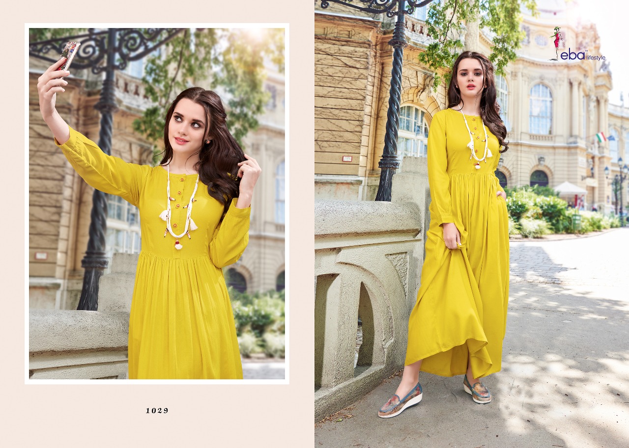 Eba Vol 4 Eba Lifestyle Rayon Kurti Wholesale Price At Surat