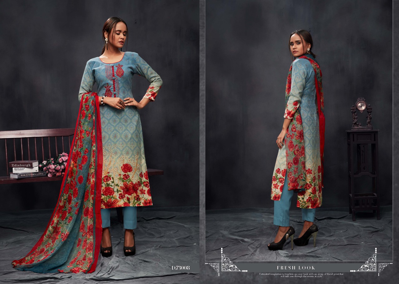 Alisha Sargam Prints Pashmina Salwar Kameez Dealer Wholesaler
