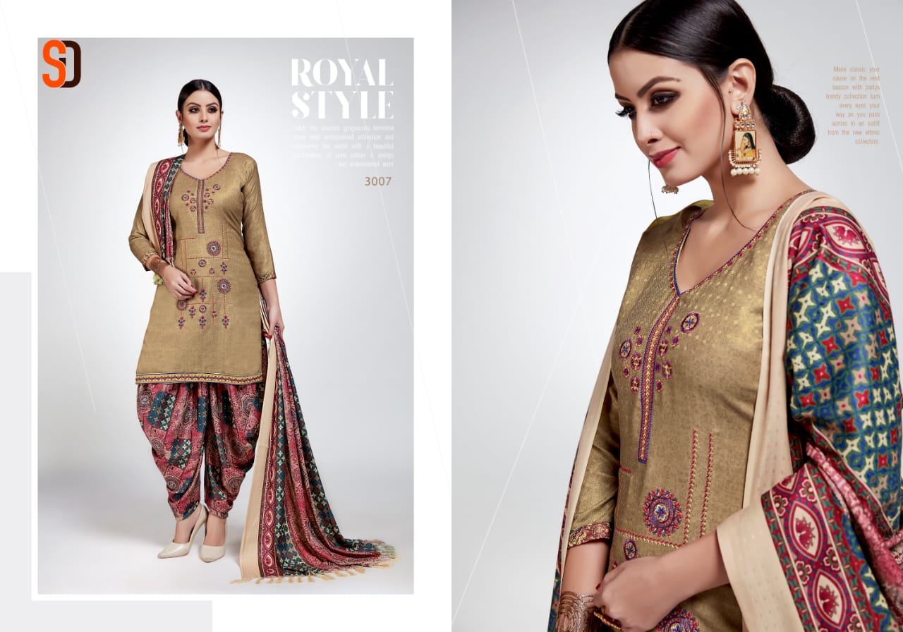 Azira Shraddha Designer Pashmina Fabric Salwar Suits Dealer Supplier