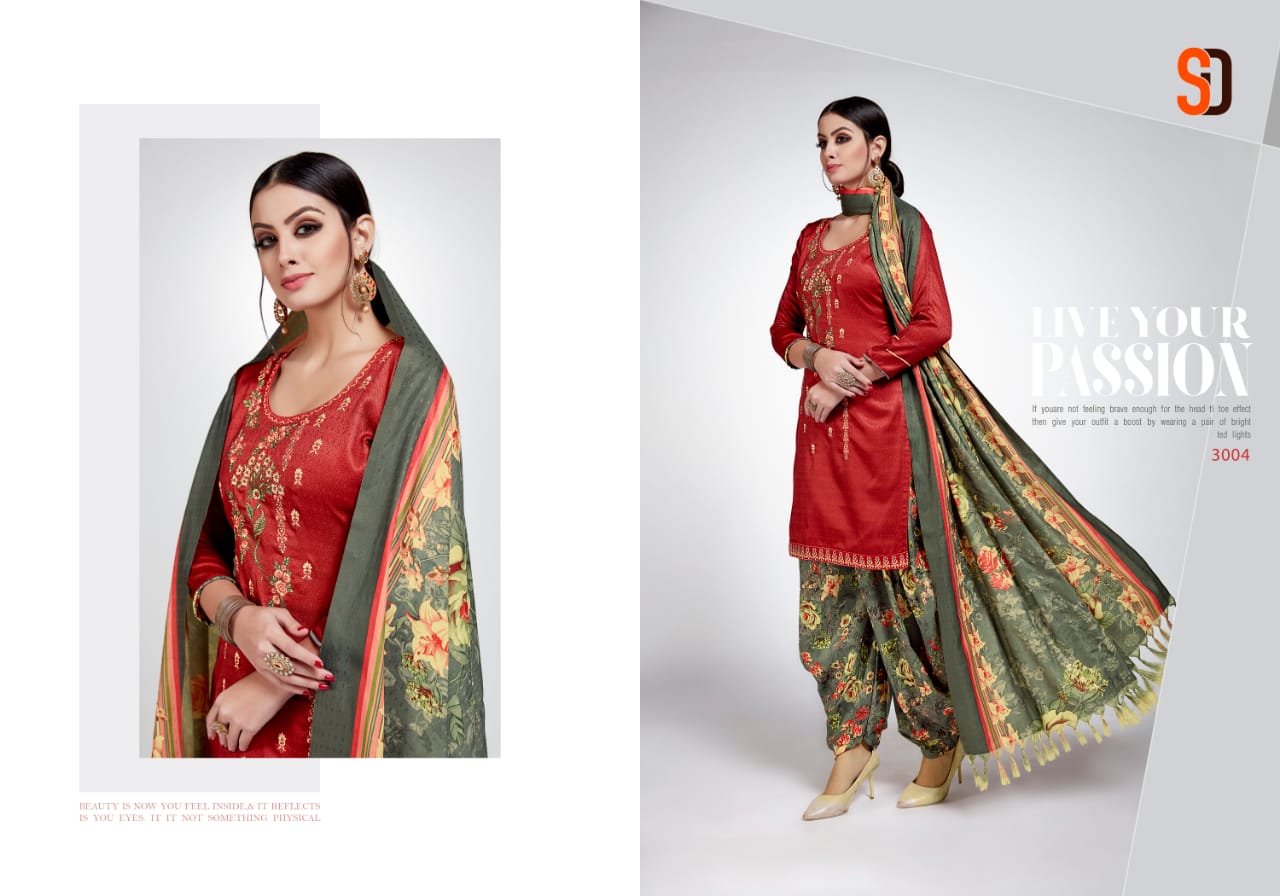 Azira Shraddha Designer Pashmina Fabric Salwar Suits Dealer Supplier