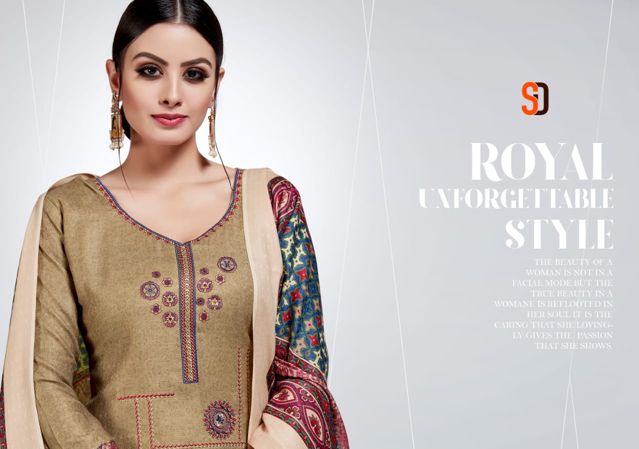 Azira Shraddha Designer Pashmina Fabric Salwar Suits Dealer Supplier
